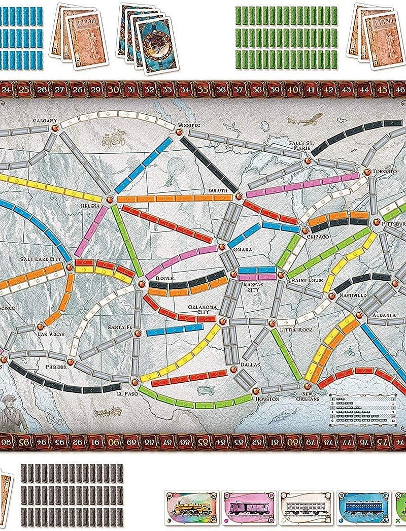 Asmodee - TTR USA Nordic - lauamängud - beige - 4