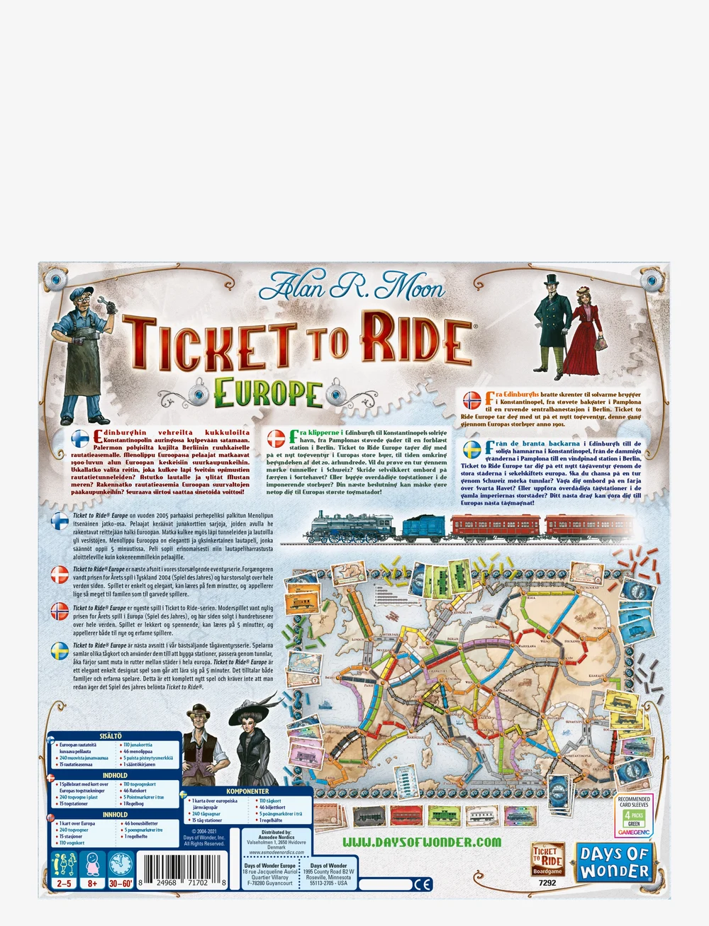 Asmodee - TTR Europe Nordic - lauamängud - blue - 1