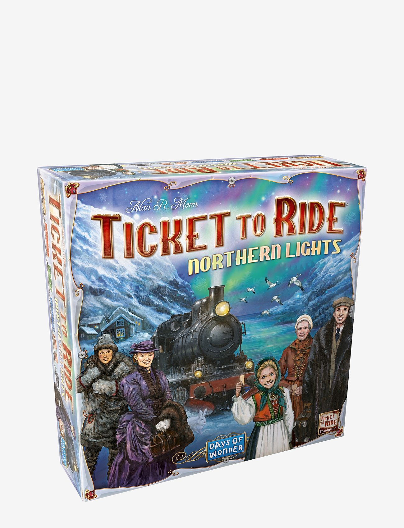 Asmodee - TTR Northern Lights Nordic - brætspil - blue - 0