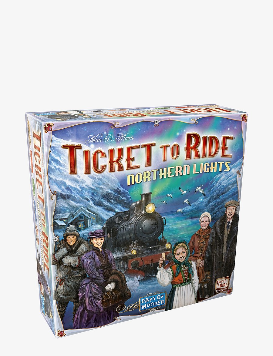 Asmodee - TTR Northern Lights Nordic - borðspil - blue - 0