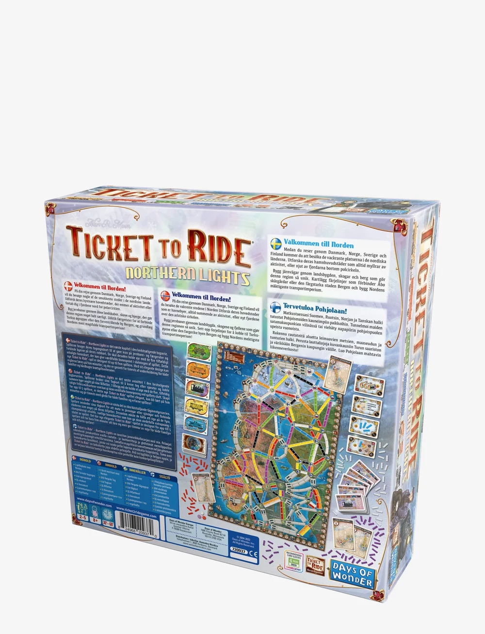 Asmodee - TTR Northern Lights Nordic - brettspiele - blue - 1