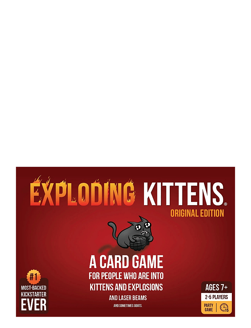Asmodee - Exploding Kittens Original Ed. - kaardimängud - red - 0