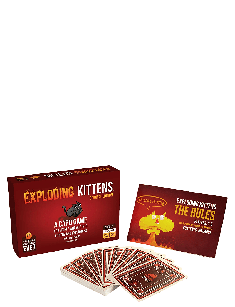 Asmodee - Exploding Kittens Original Ed. - kaardimängud - red - 1