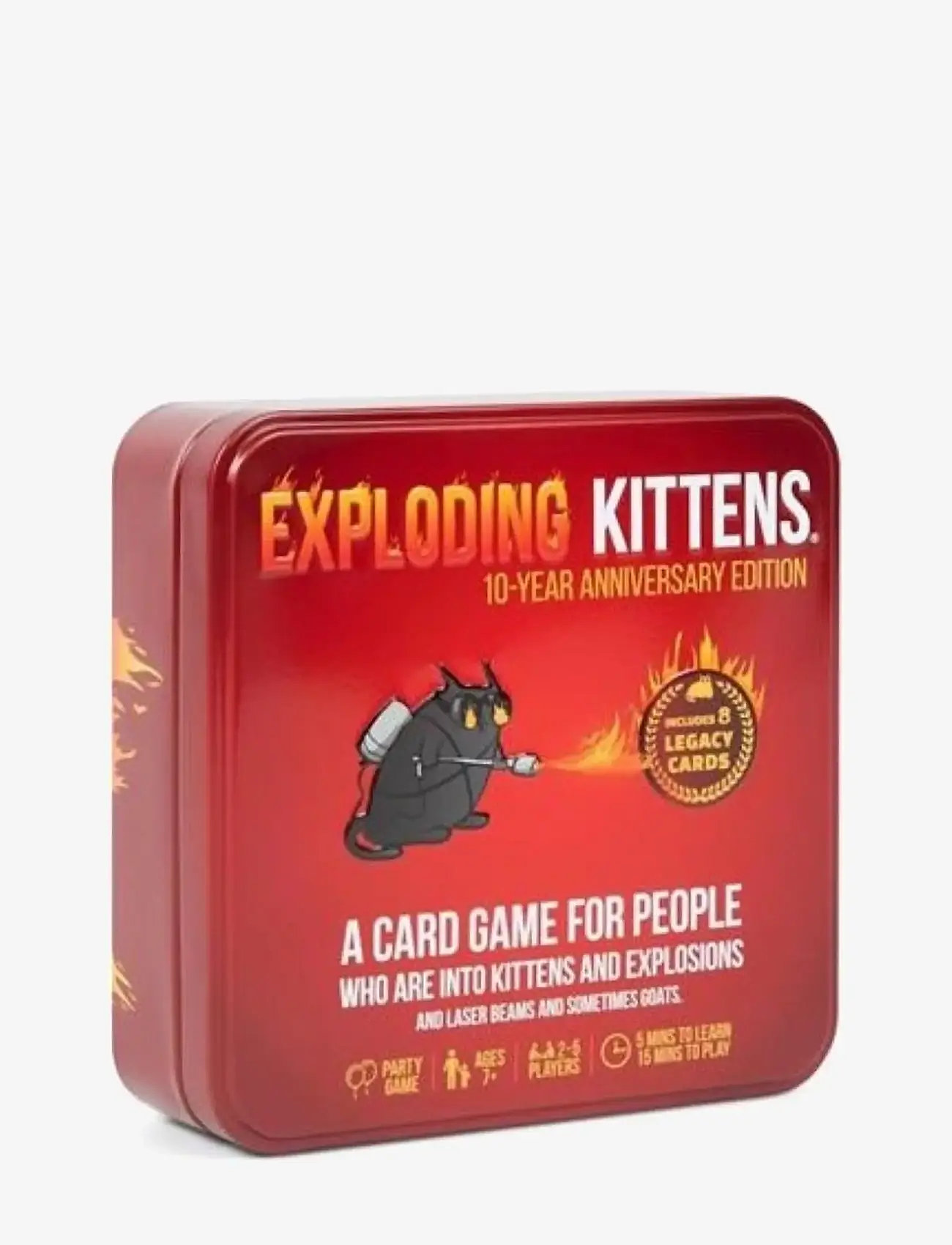 Asmodee - Exploding Kittens Tin 10th Year Anniv. - red - 0