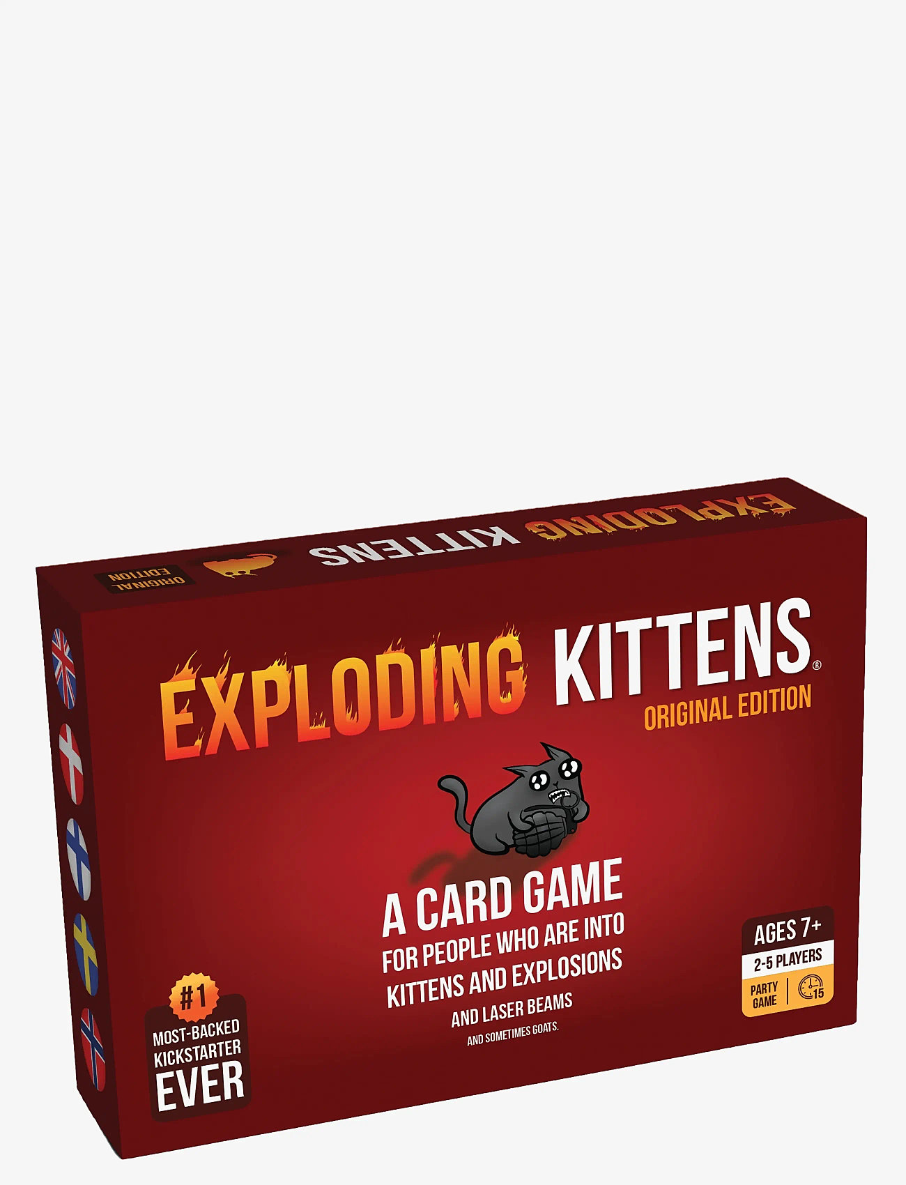 Asmodee - Exploding Kittens Original Nordic - kartenspiele - red - 0