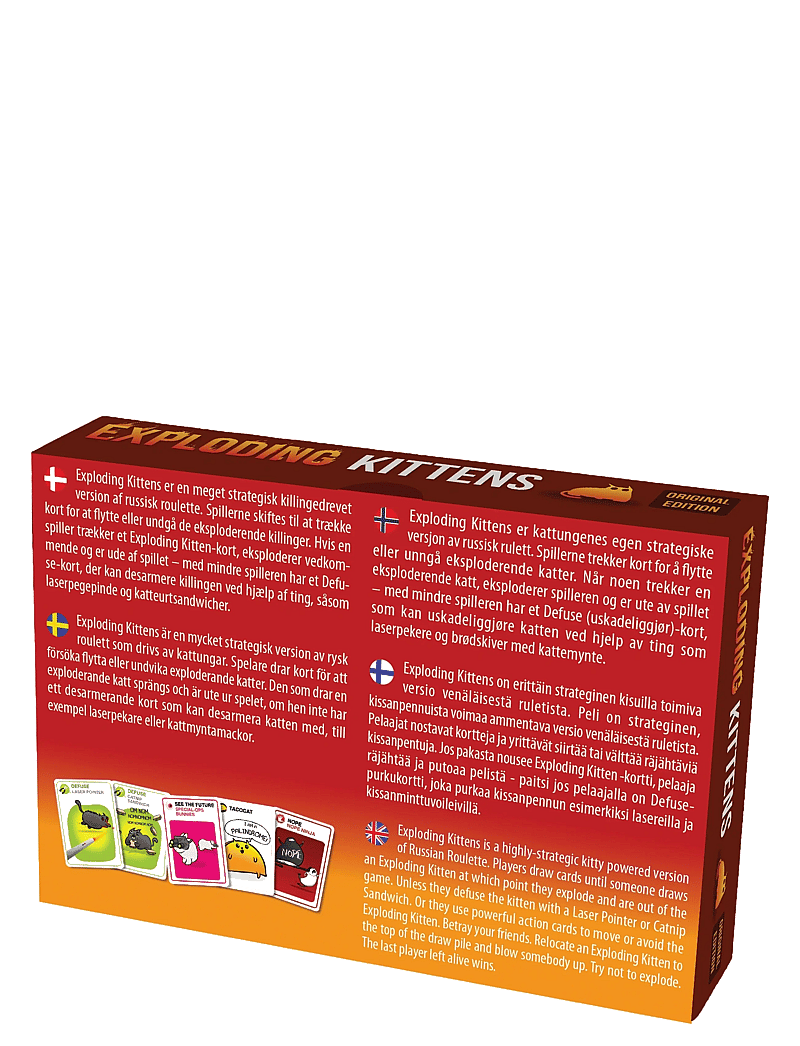 Asmodee - Exploding Kittens Original Nordic - kartenspiele - red - 1