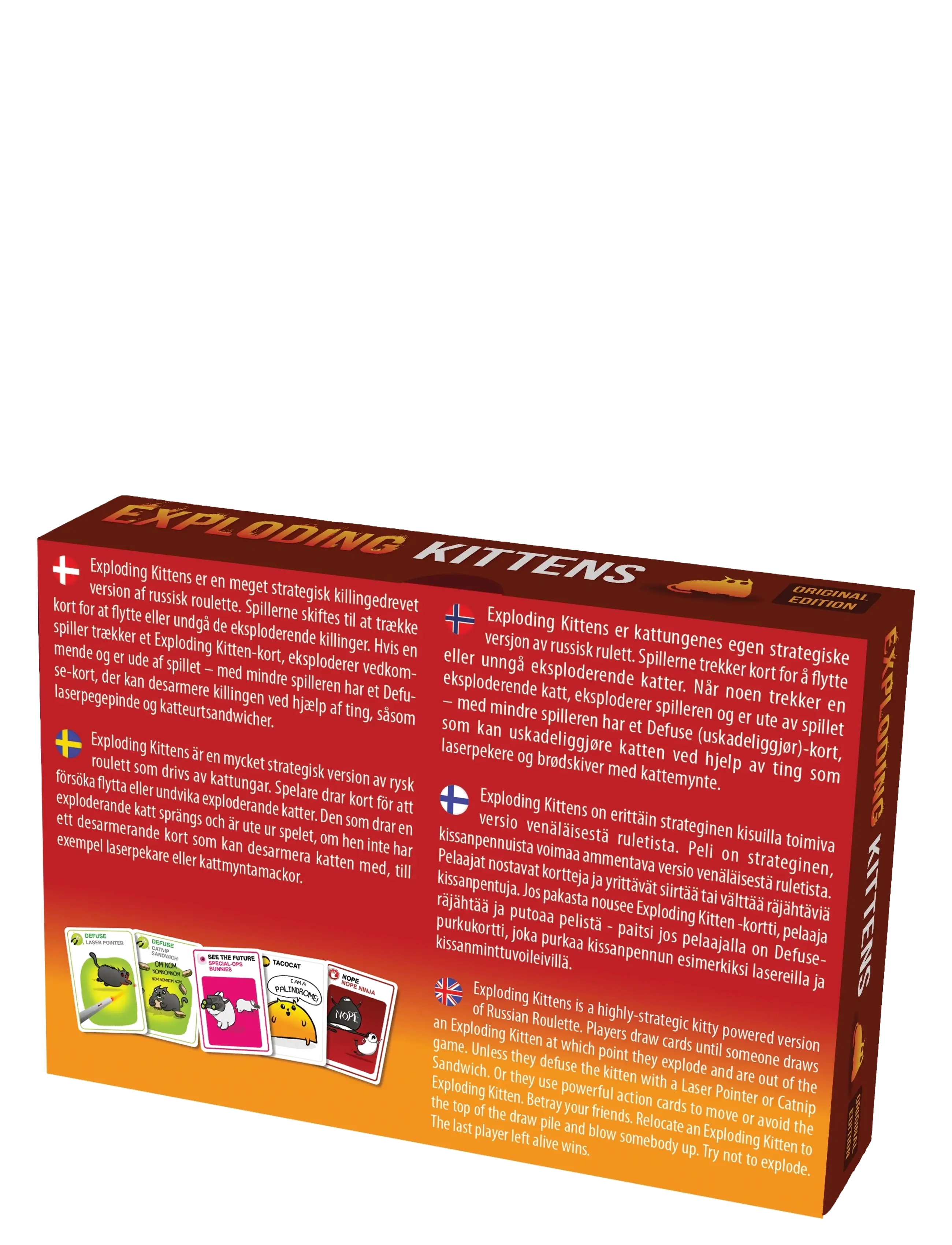 Asmodee - Exploding Kittens Original Nordic - kaardimängud - red - 1