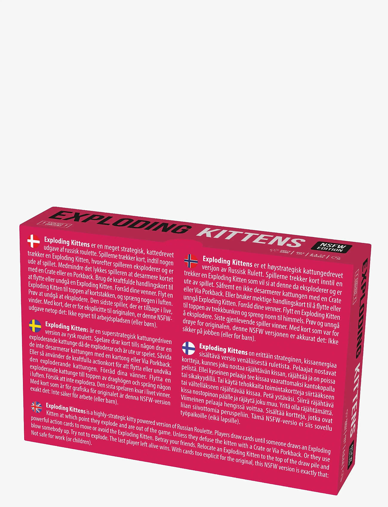 Asmodee - Exploding Kittens Nordic NSFW Ed. (Pink) - kortspel - pink - 1