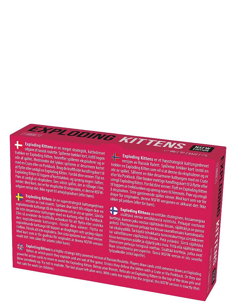 Asmodee - Exploding Kittens Nordic NSFW Ed. (Pink) - kortspel - pink - 1