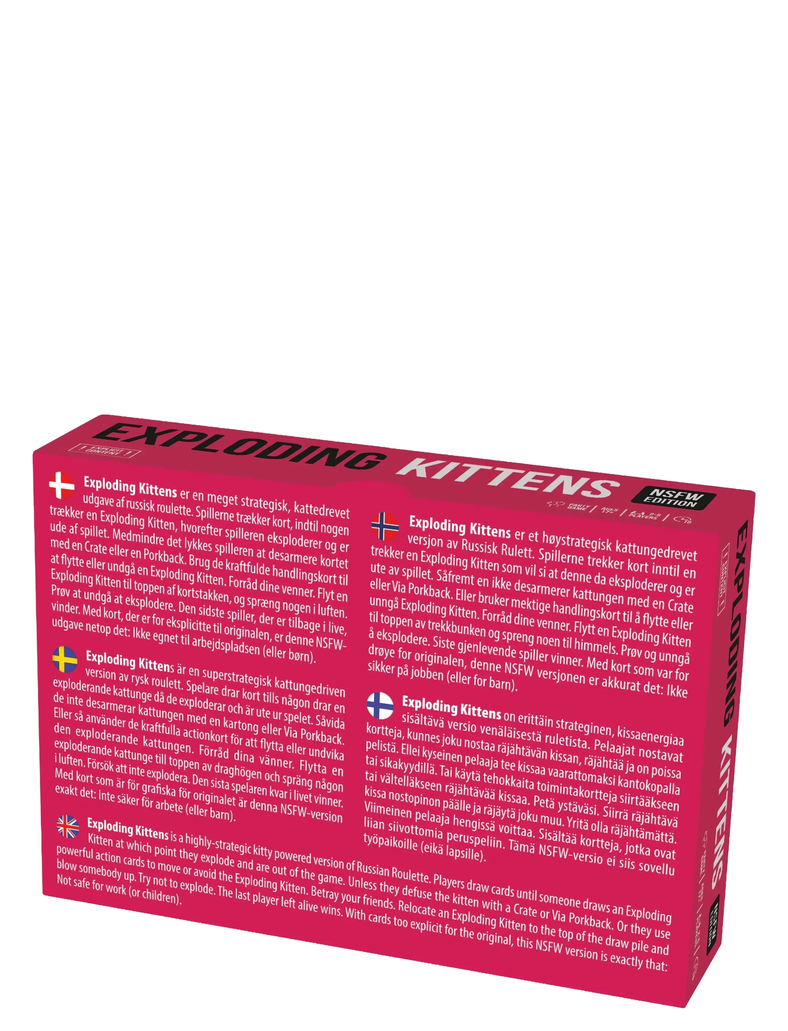 Asmodee - Exploding Kittens Nordic NSFW Ed. (Pink) - kortspil - pink - 1