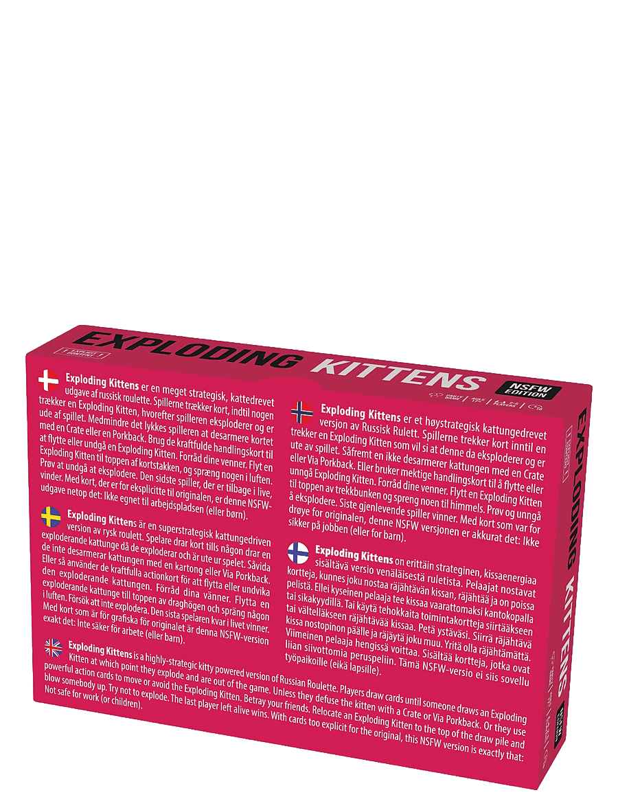 Asmodee - Exploding Kittens Nordic NSFW Ed. (Pink) - kortspil - pink - 1