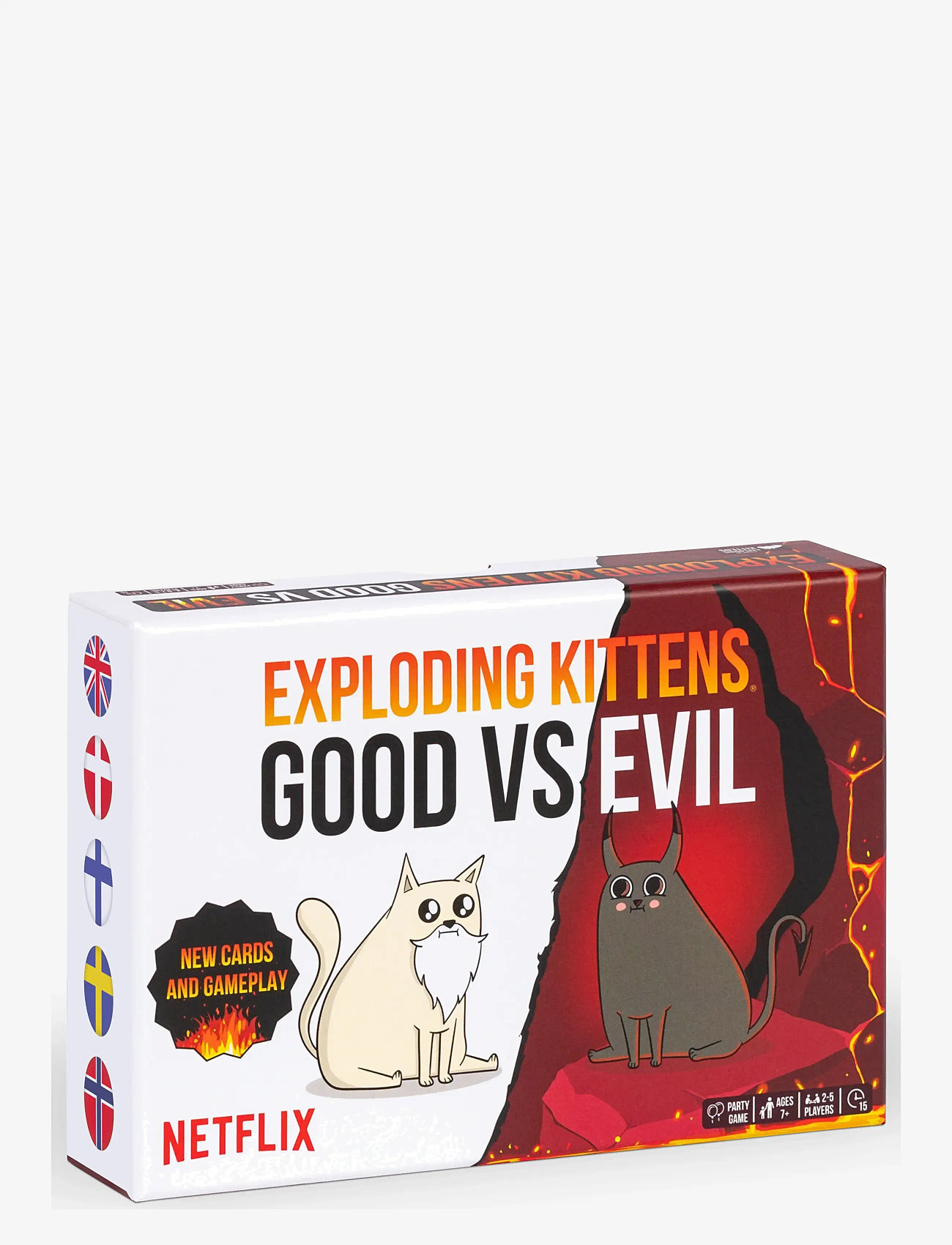 Asmodee - Exploding Kittens Good vs Evil Nordic - kortspel - white - 0