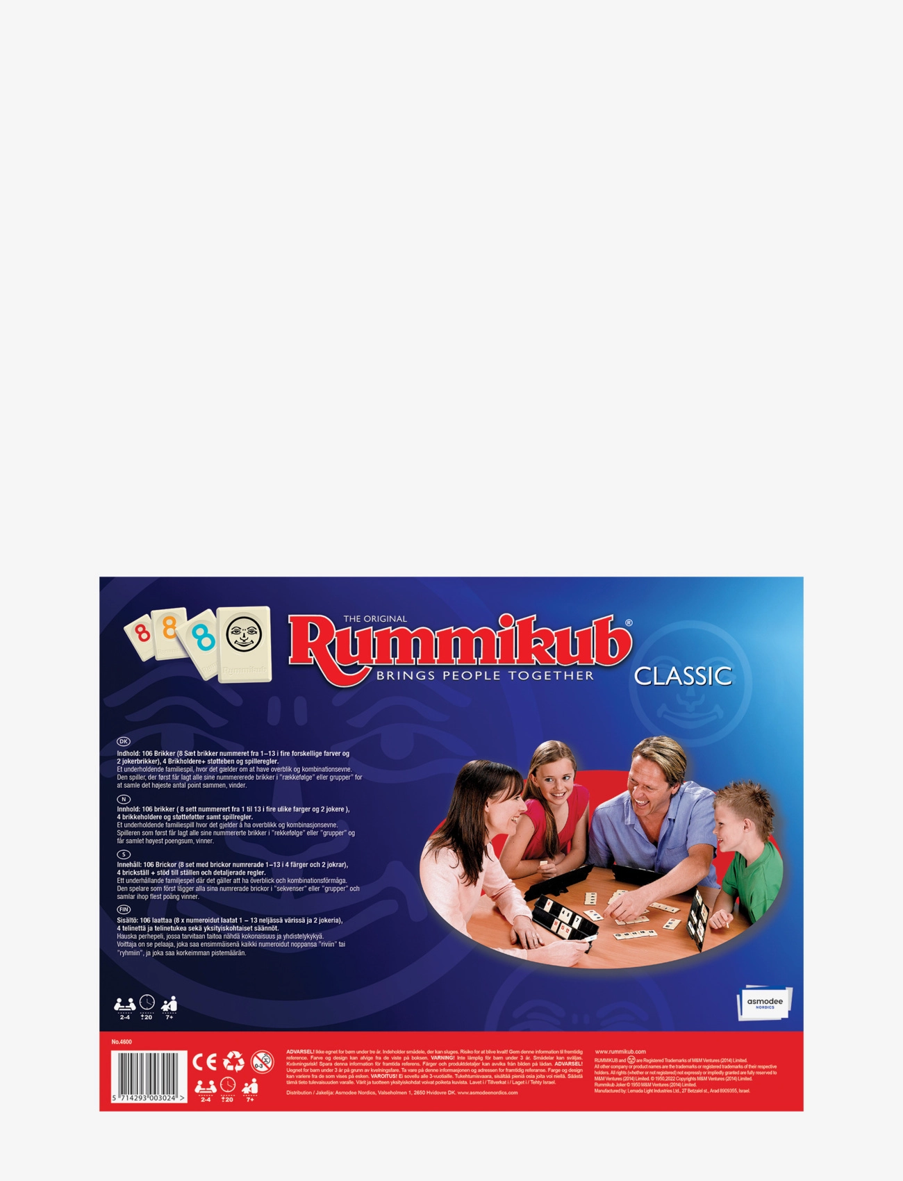 Asmodee - Rummikub (Classic) Nordic NEW - jeux de plateau - blue - 1