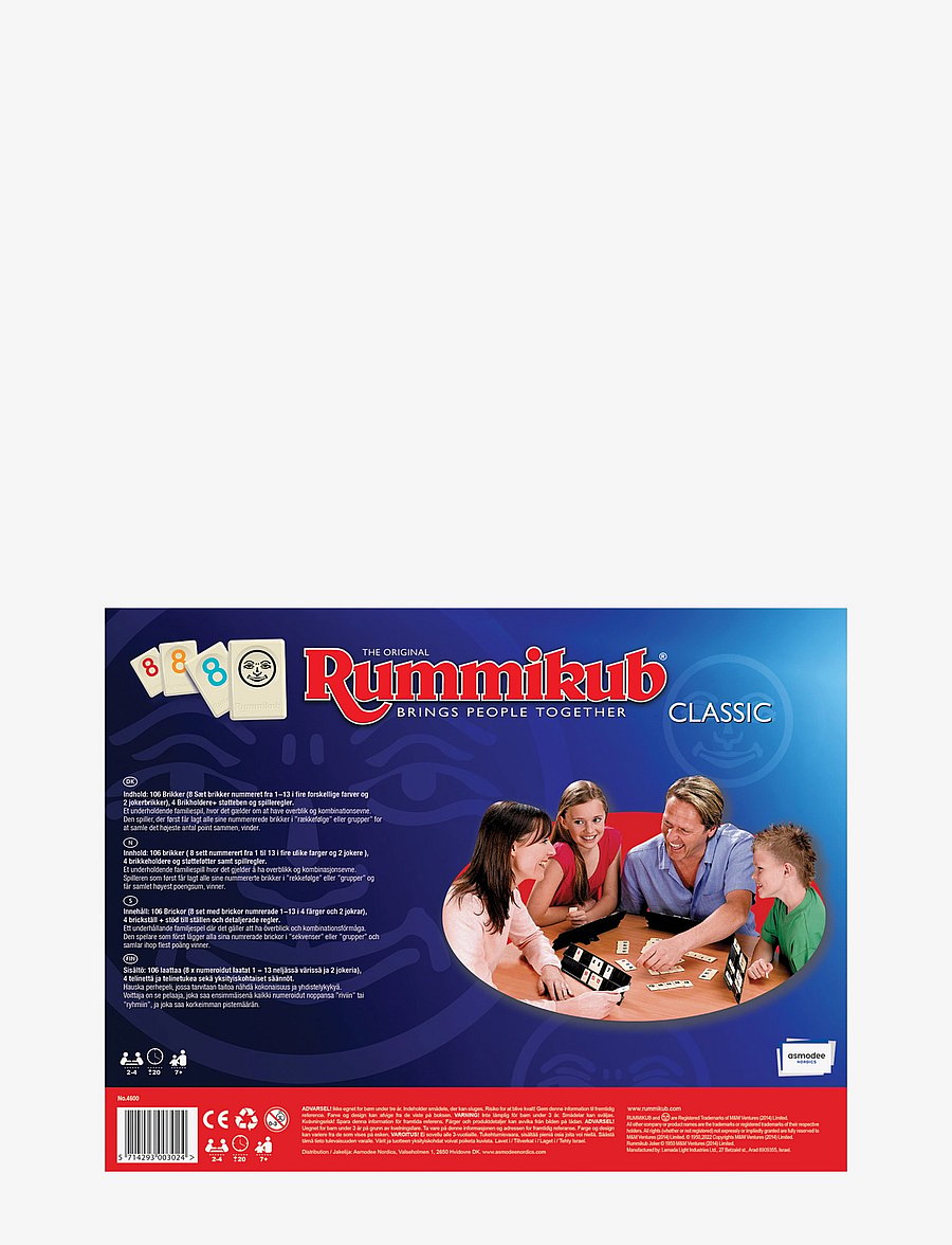 Asmodee - Rummikub (Classic) Nordic NEW - lauamängud - blue - 1