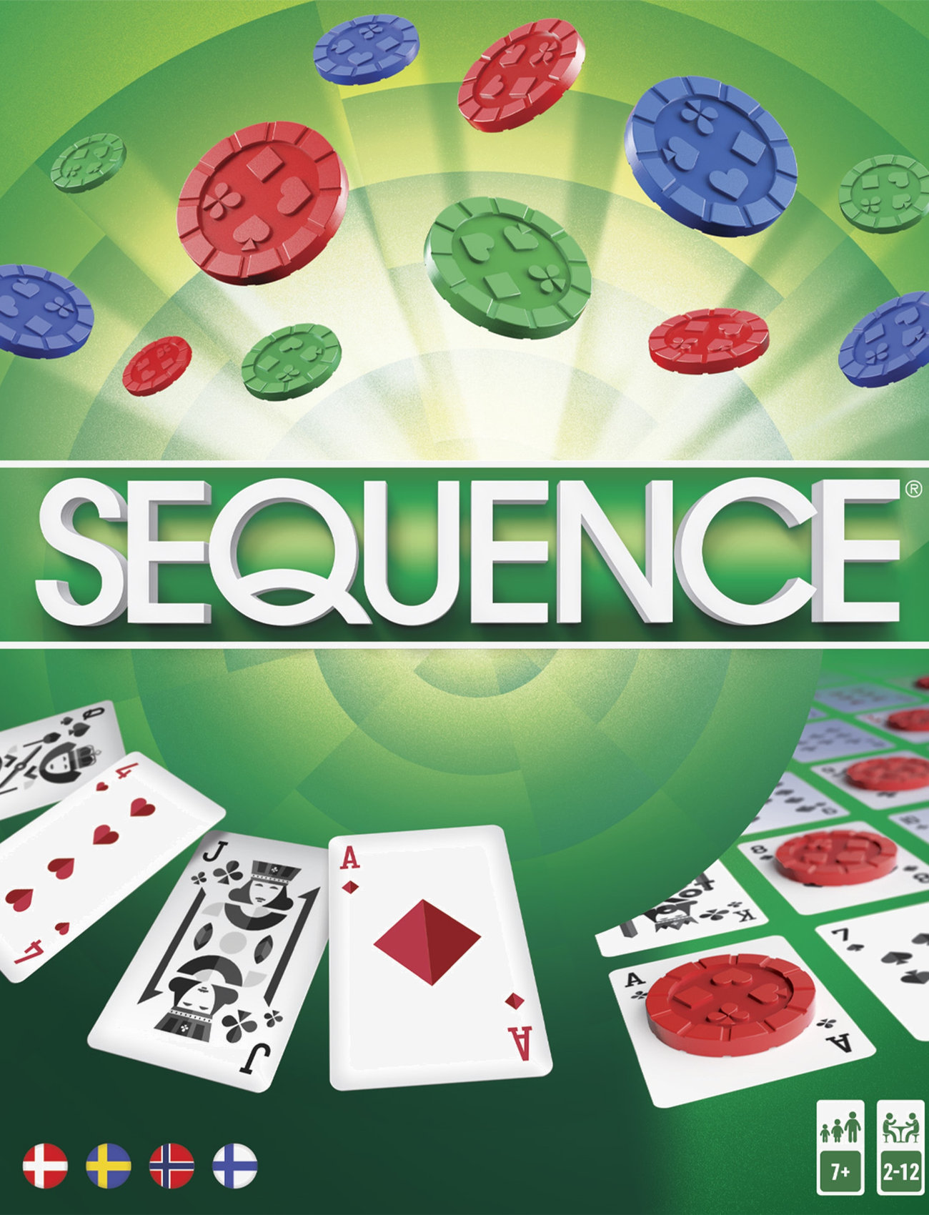 Asmodee - Sequence The Board Game Nordic - green - 0
