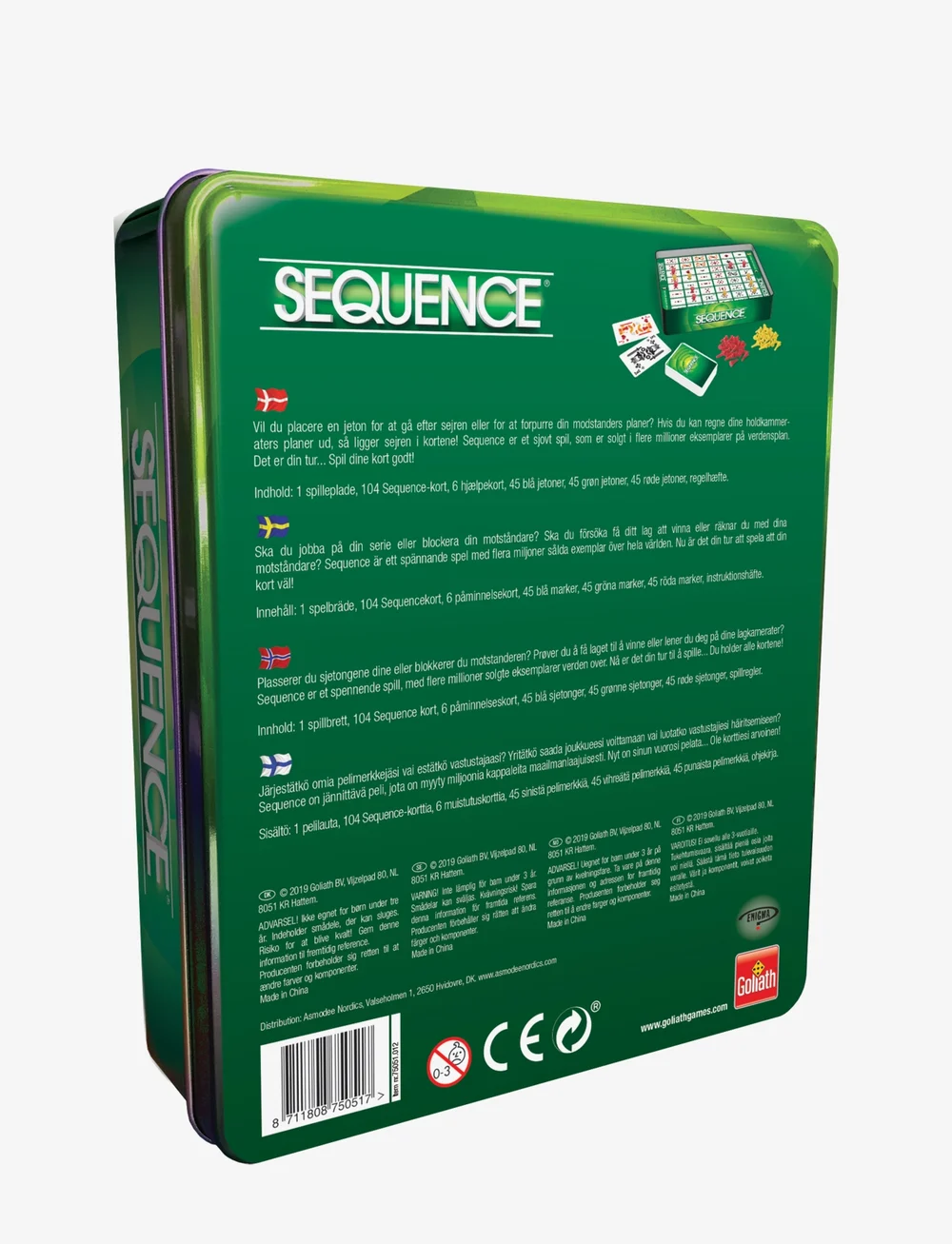 Asmodee - Sequence Travel Nordic - kartenspiele - green - 1