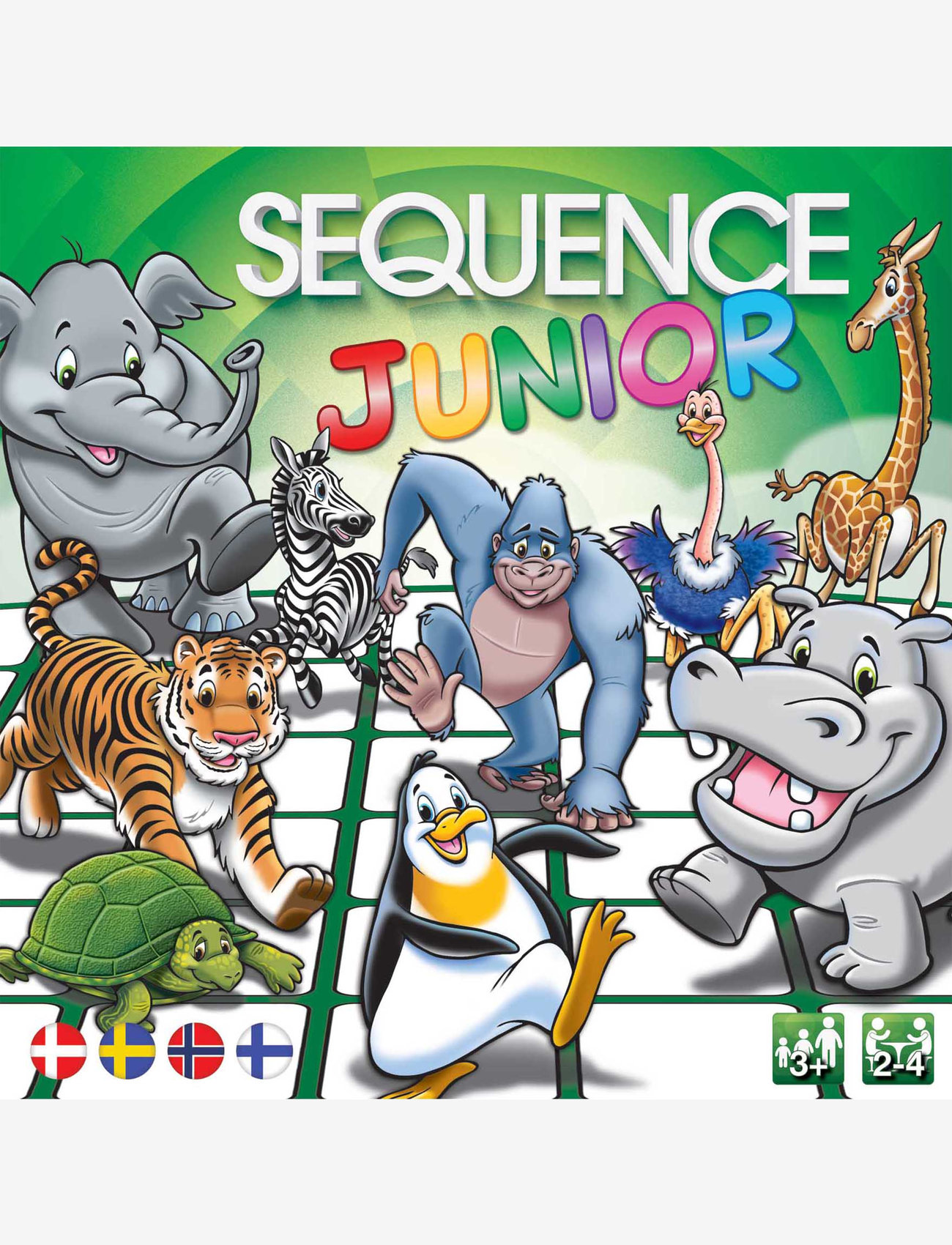 Asmodee - Sequence Junior Nordic - brætspil - green - 0