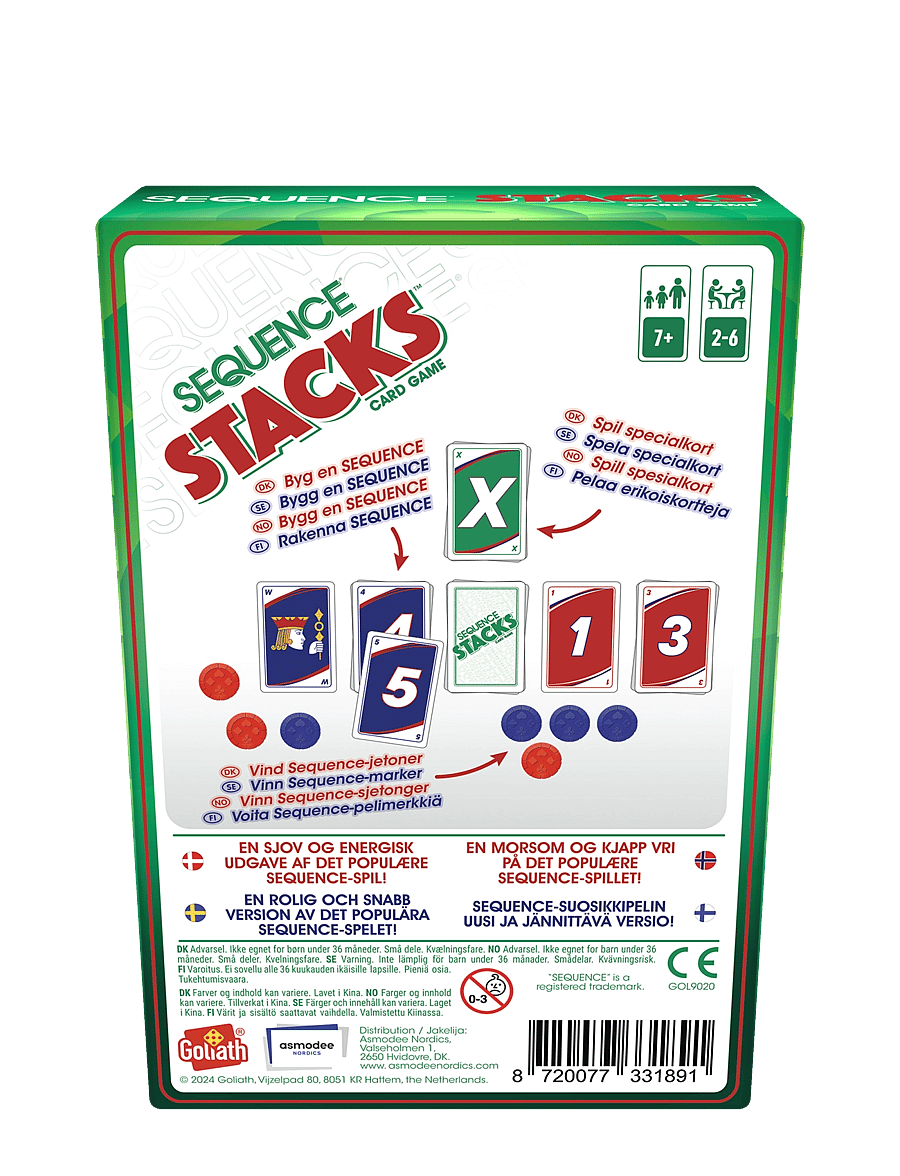 Asmodee - Sequence Stacks - kaardimängud - green - 1