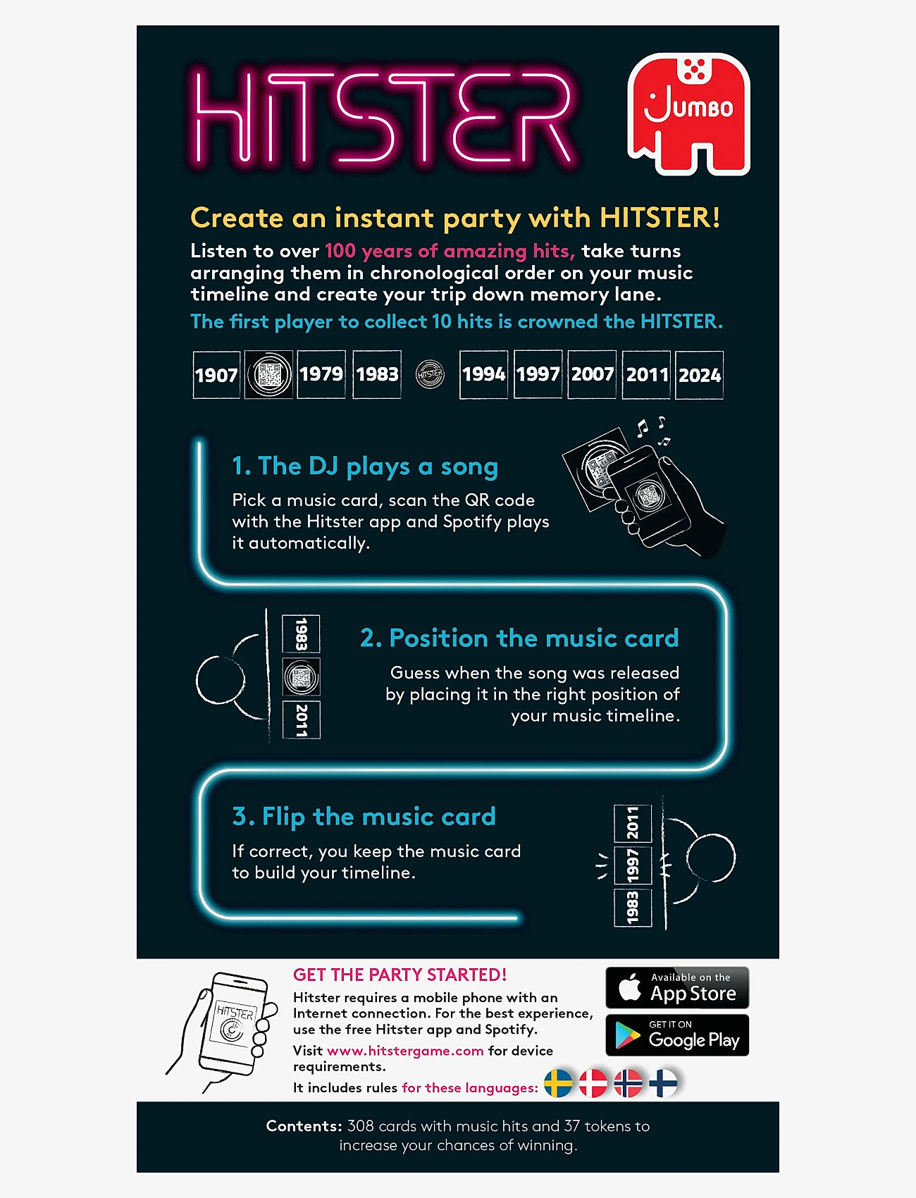 Asmodee - Hitster Original ENGLISH (New) - black - 1