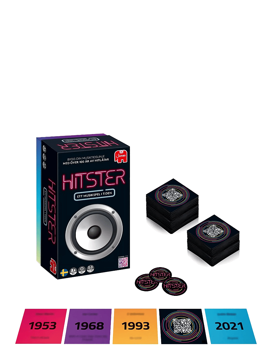 Asmodee - Hitster Original SWEDISH (New) - board games - black - 3