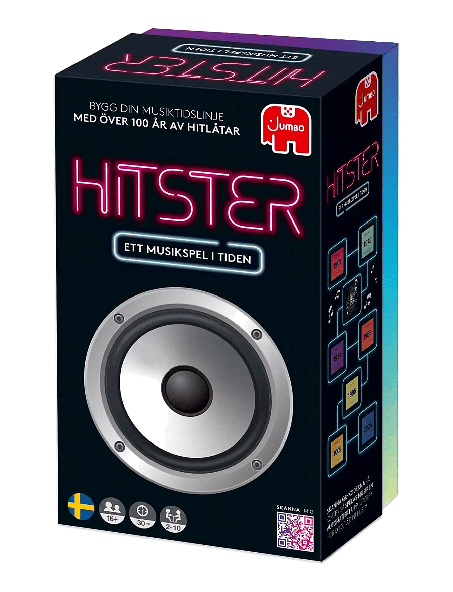 Asmodee - Hitster Original SWEDISH (New) - board games - black - 4