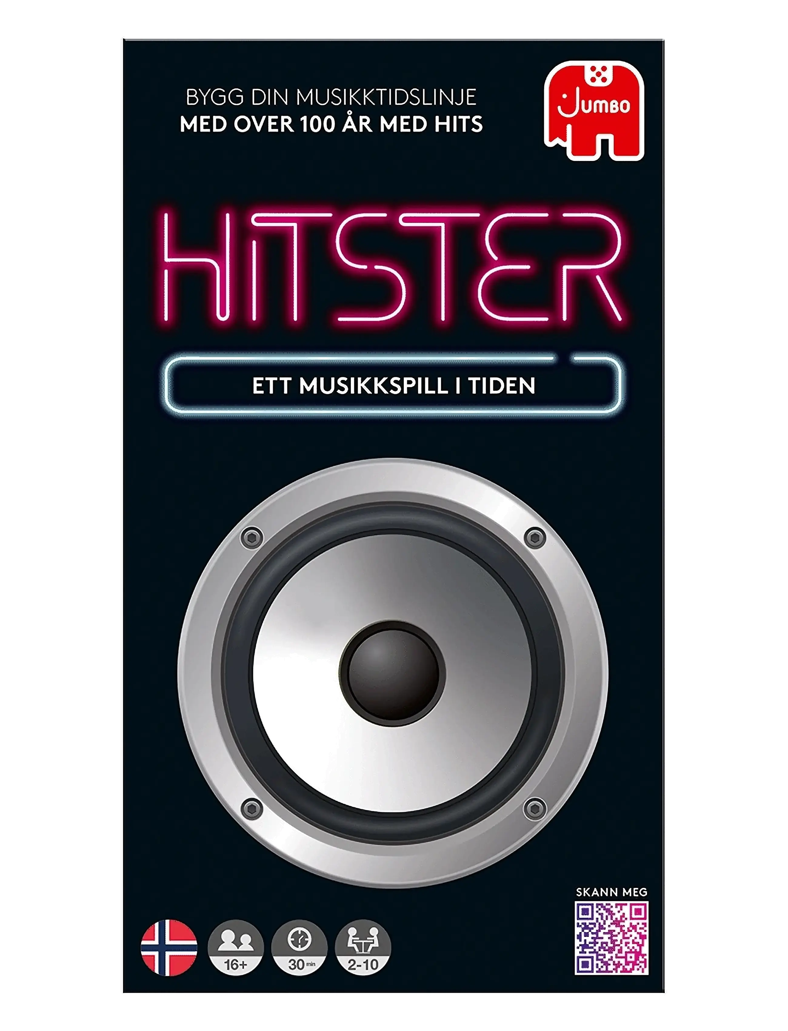 ASMODEE Hitster Original Norwegian (New) Schwarz - NORWEGIAN - Kinder