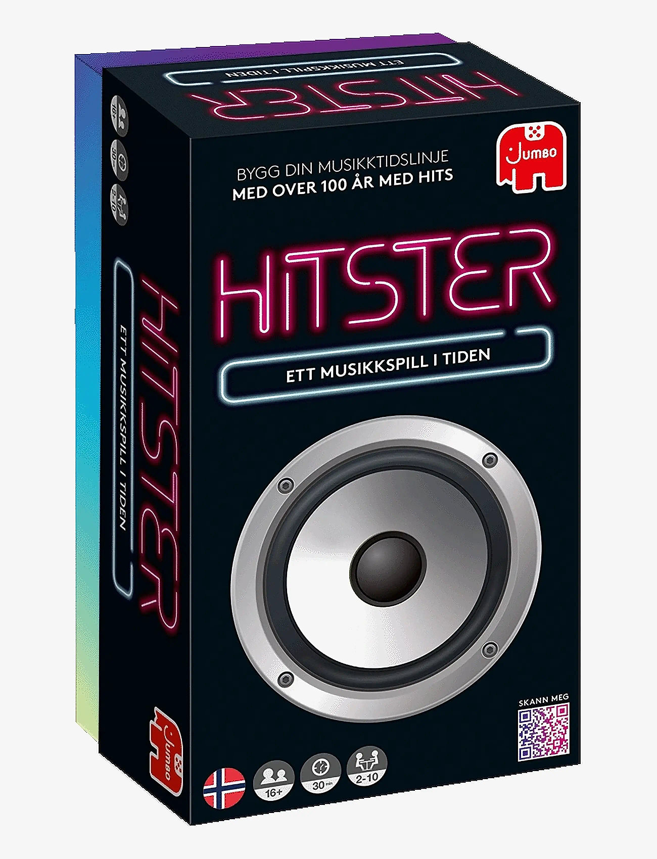 Asmodee - Hitster Original NORWEGIAN (New) - board games - black - 2