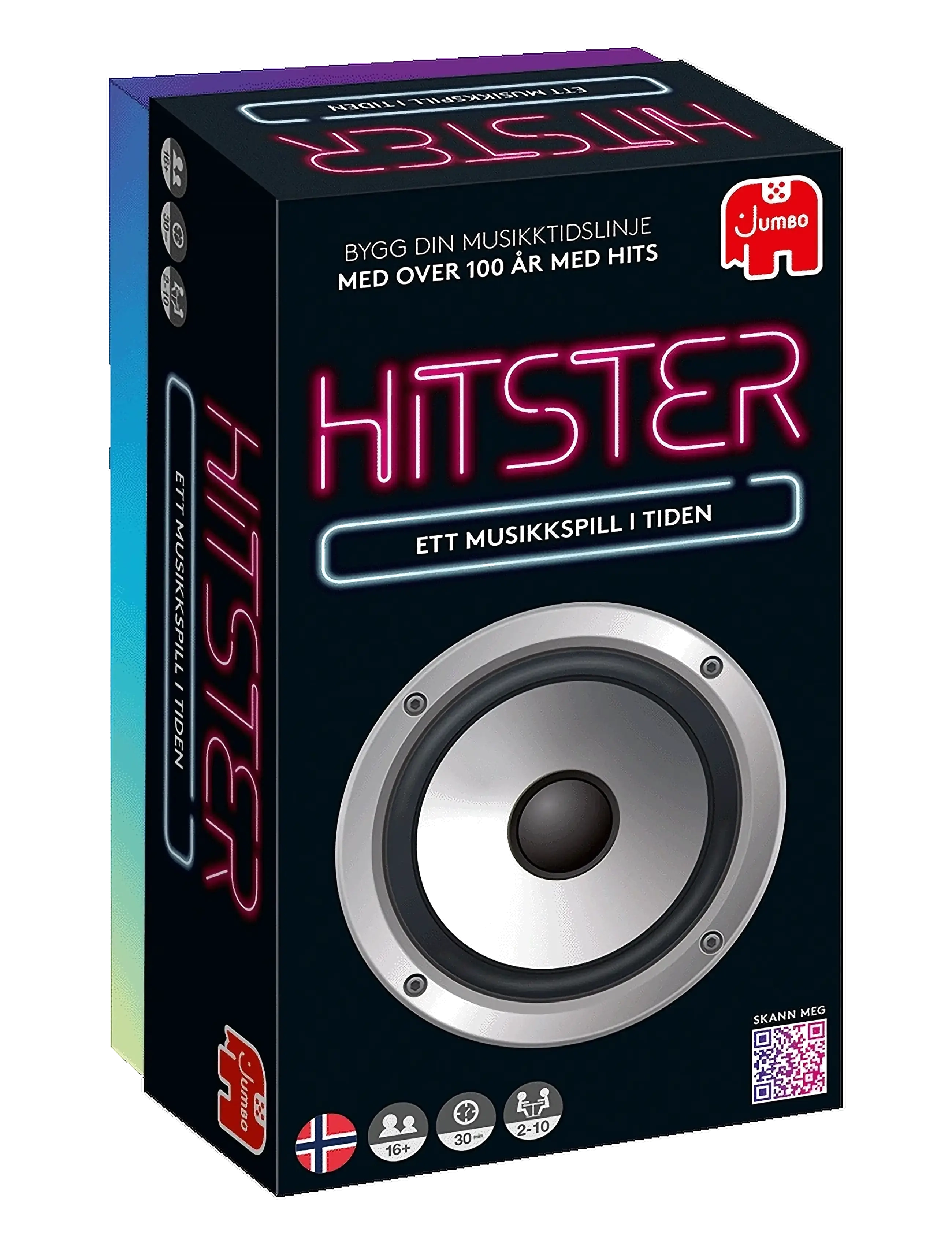 Asmodee - Hitster Original NORWEGIAN (New) - brettspiele - black - 2