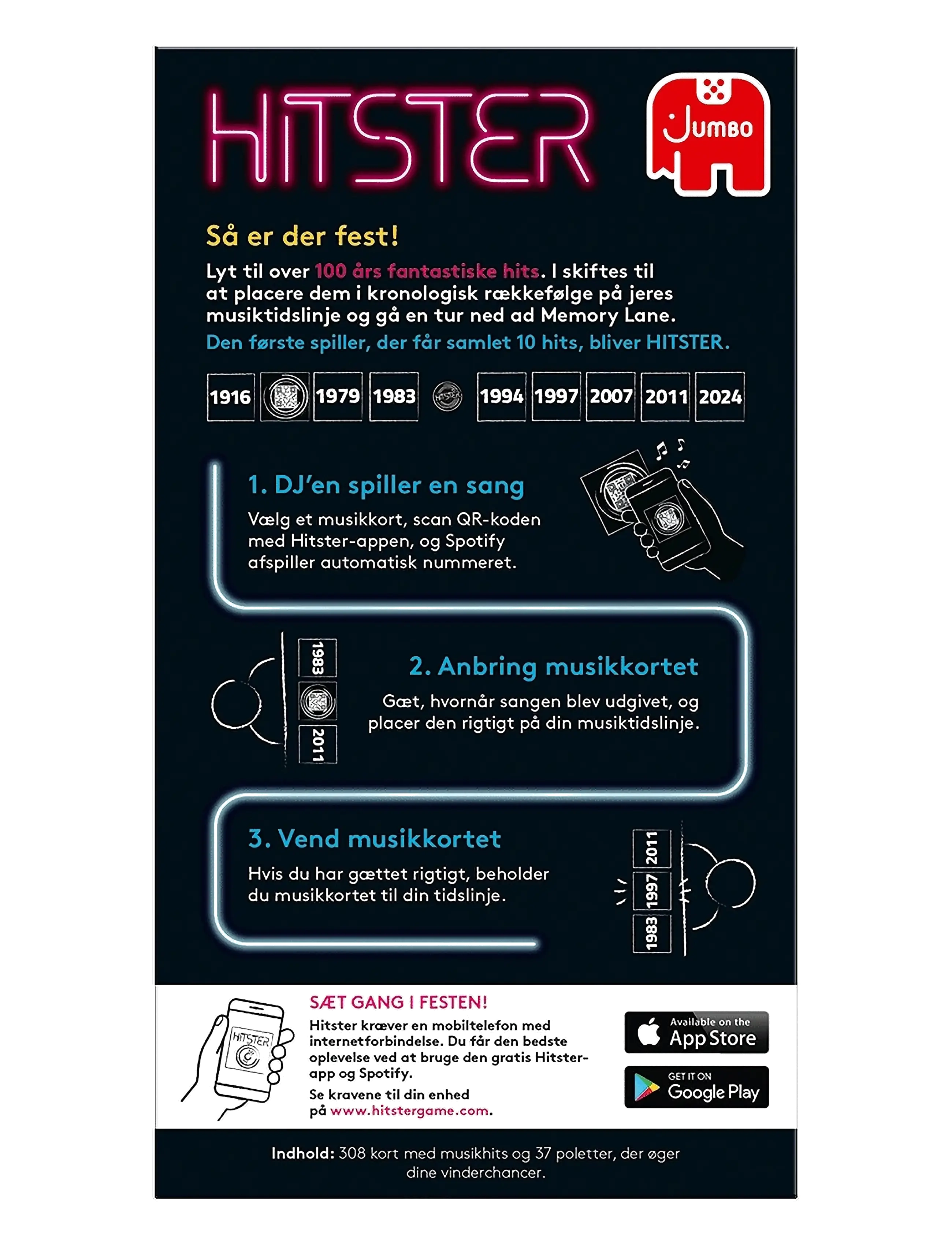 Asmodee - Hitster Original DANISH (New) - black - 1