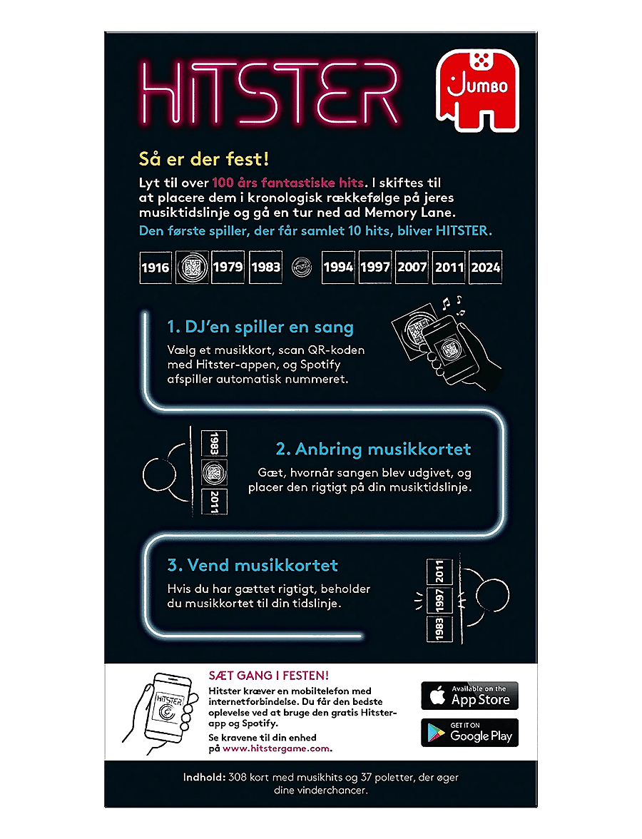 Asmodee - Hitster Original DANISH (New) - black - 1