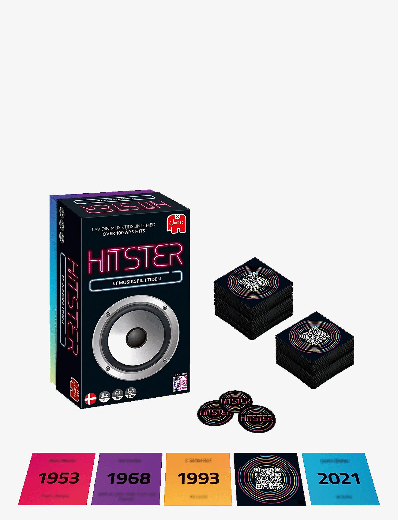 Asmodee - Hitster Original DANISH (New) - brettspiele - black - 2