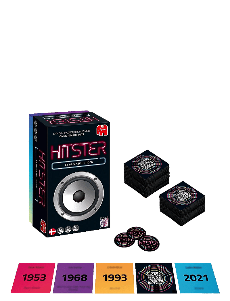 Asmodee - Hitster Original DANISH (New) - brettspiele - black - 2