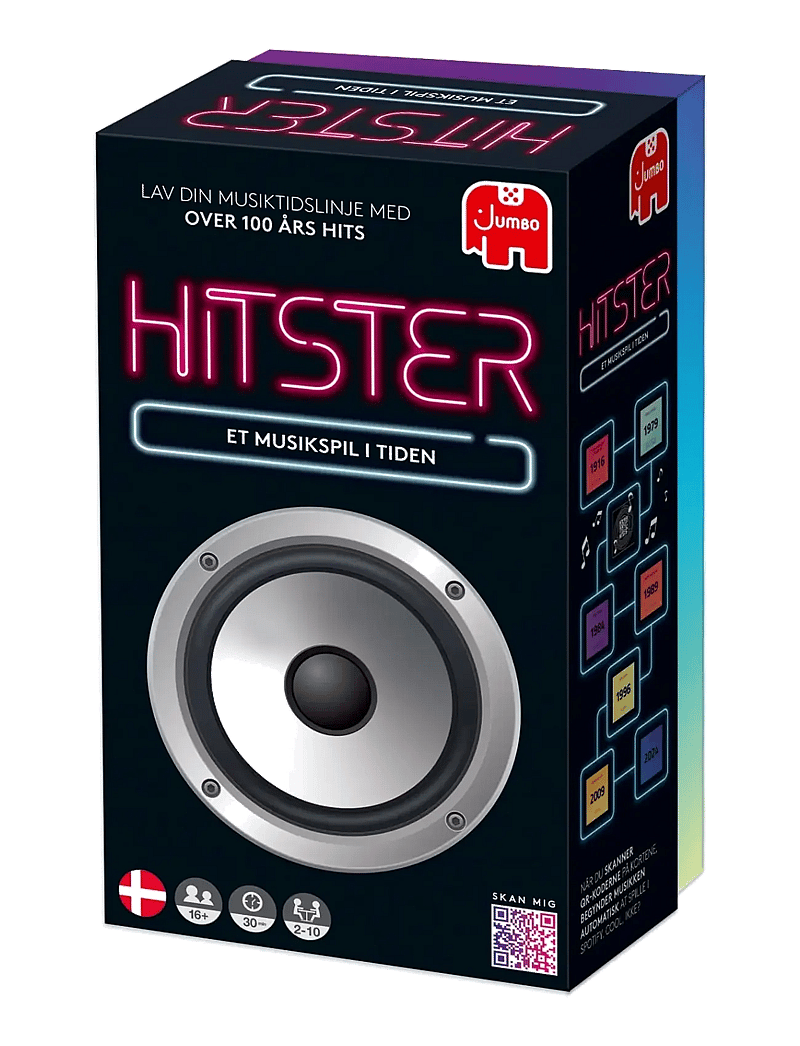 Asmodee - Hitster Original DANISH (New) - brettspiele - black - 4