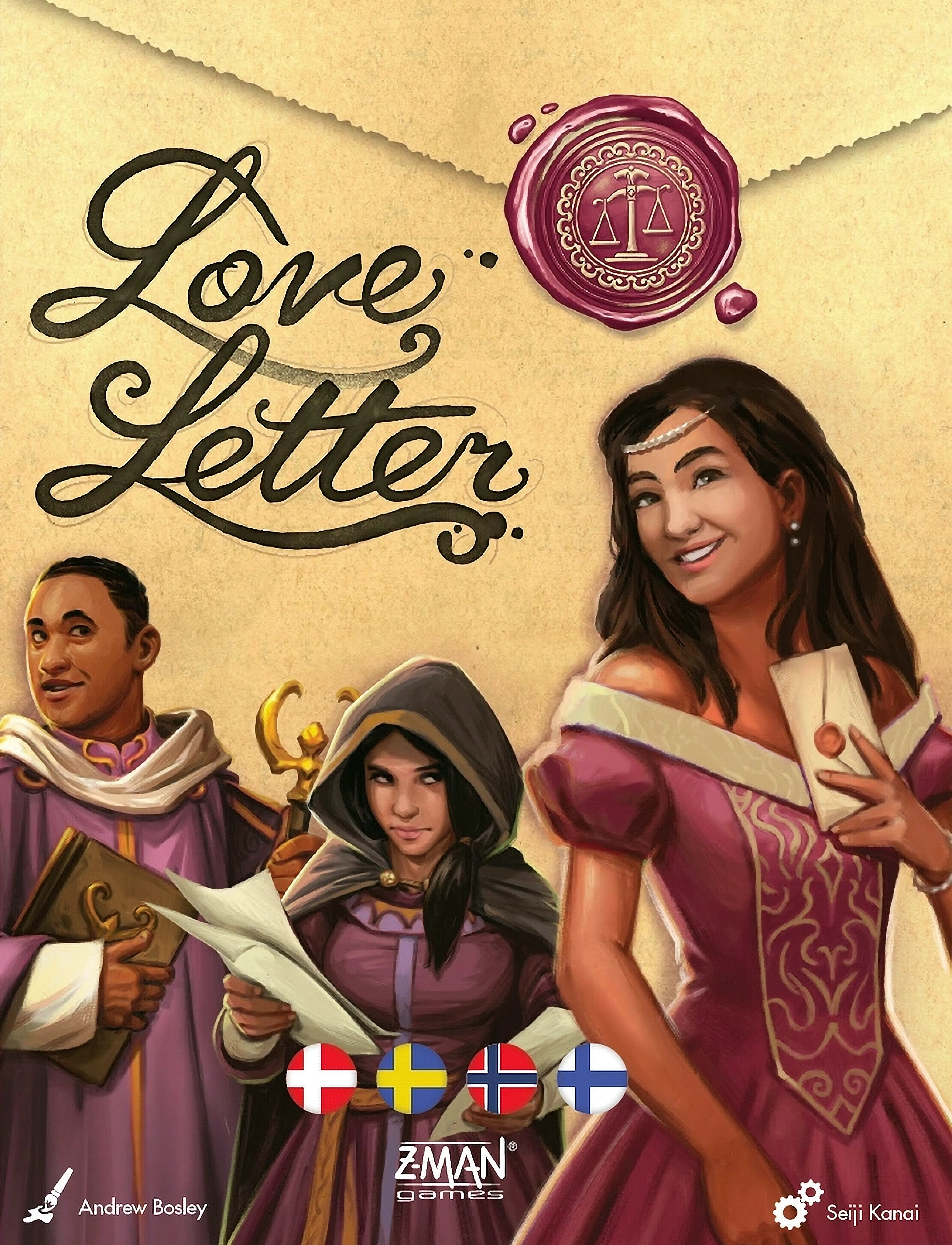 ASMODEE Love Letter Nordic Patterned - One Size - Kinder