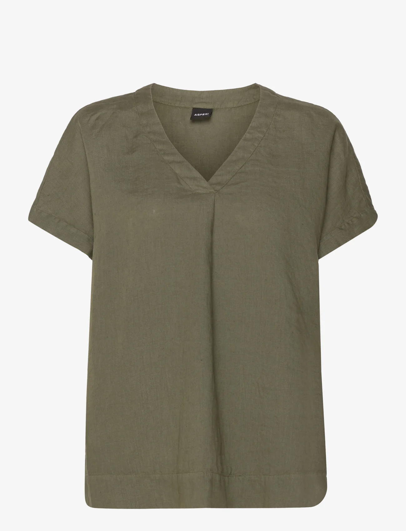 Aspesi - TOP MOD.5608 - short-sleeved blouses - militare - 0