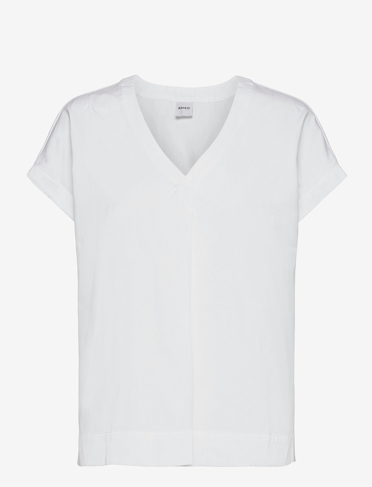 Aspesi - TOP MOD.H808 - short-sleeved blouses - bianco - 0