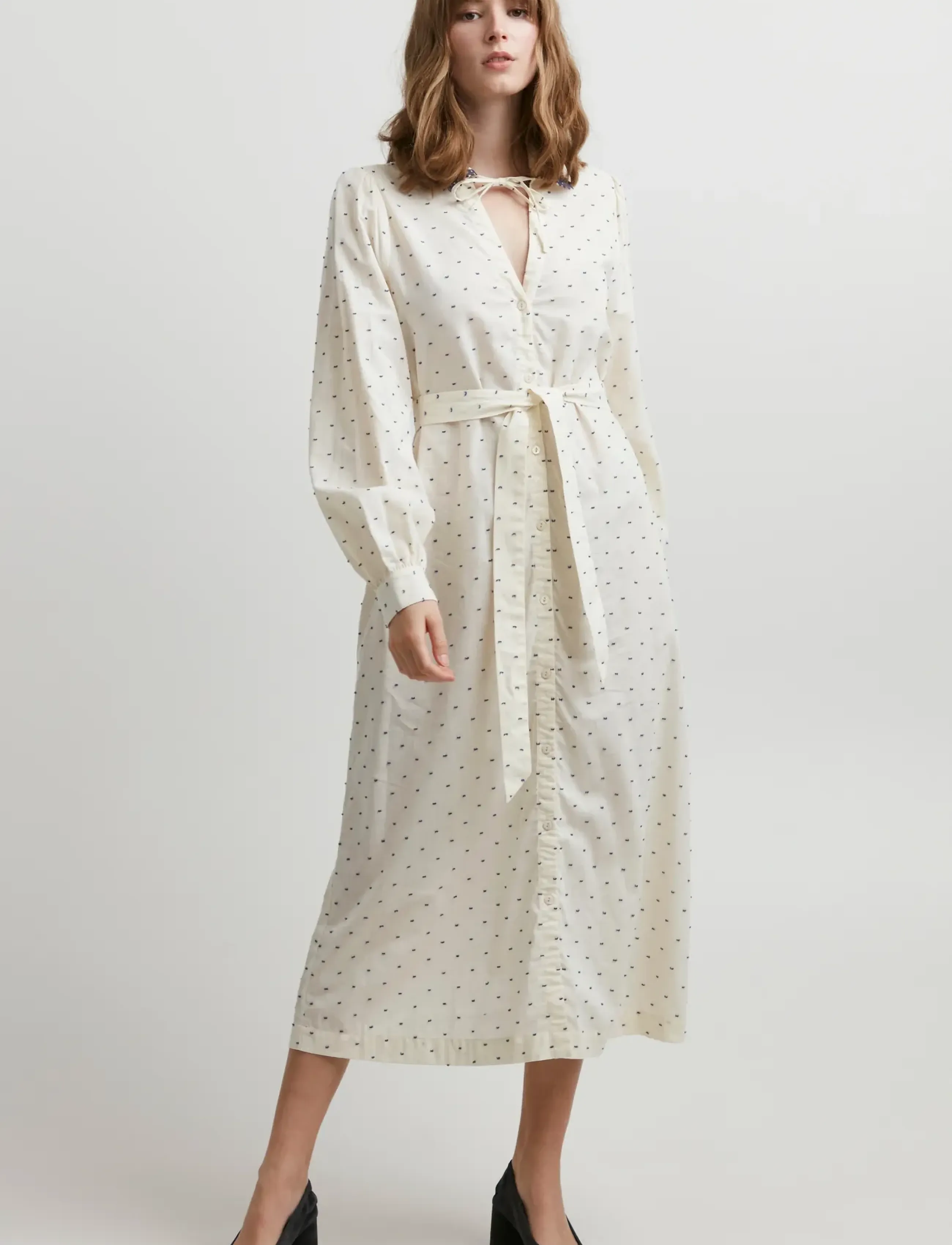 Atelier Rêve Irabrielle Dr, 42, Dresses, Creme - Maxi Dress, Frauen