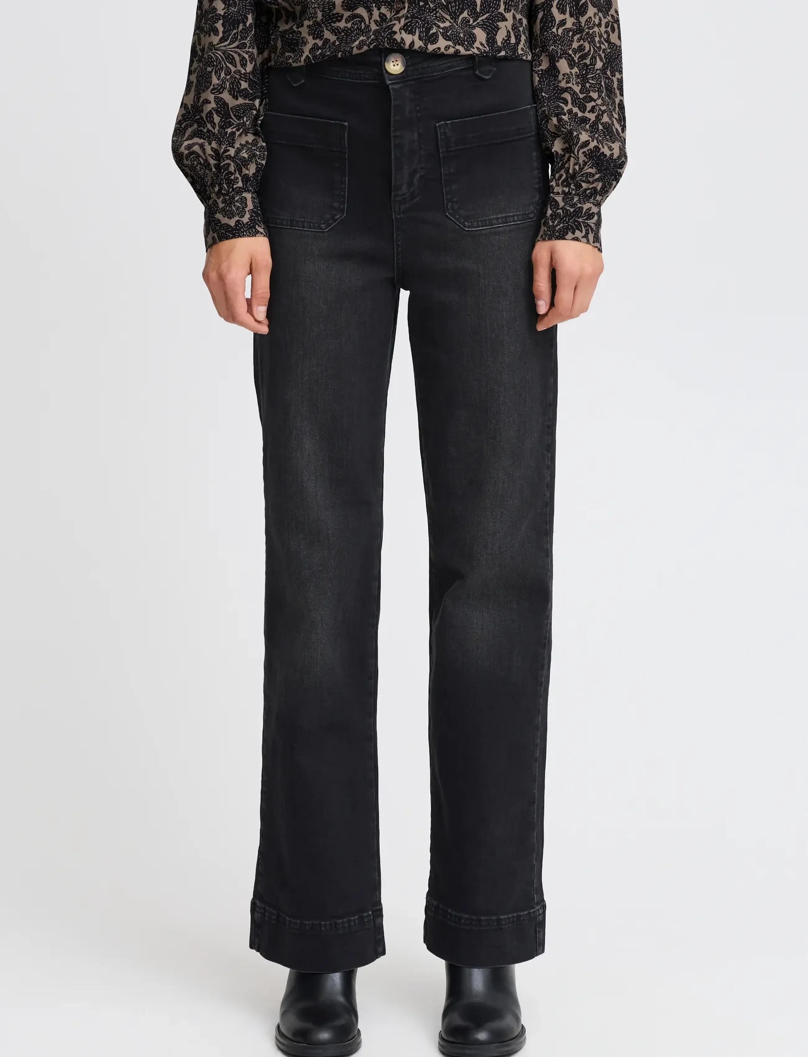 Atelier Rêve IRELOI PA - Kolekcje - BLACK WASHED DENIM / black