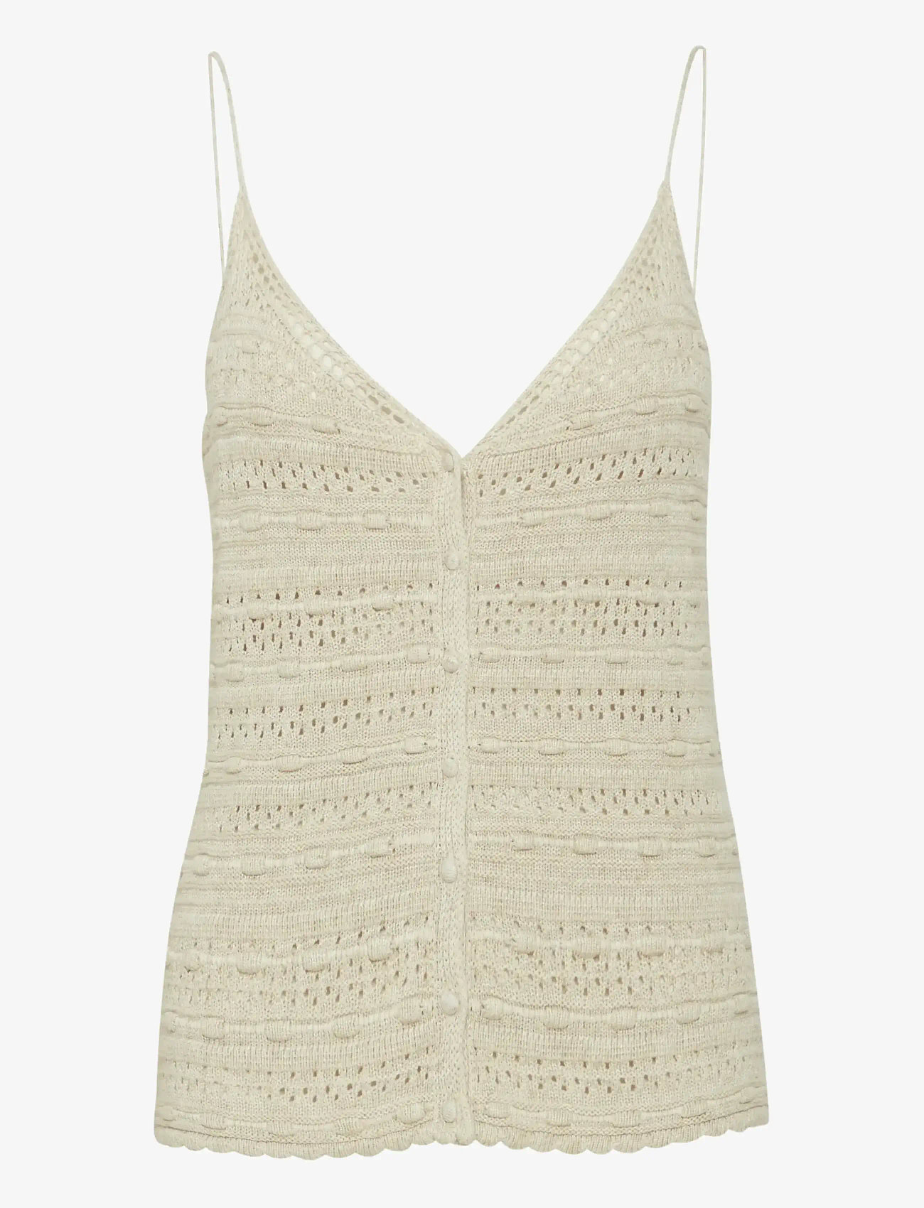Atelier Rêve - IRESTEL TO - sleeveless tops - birch melange - 1