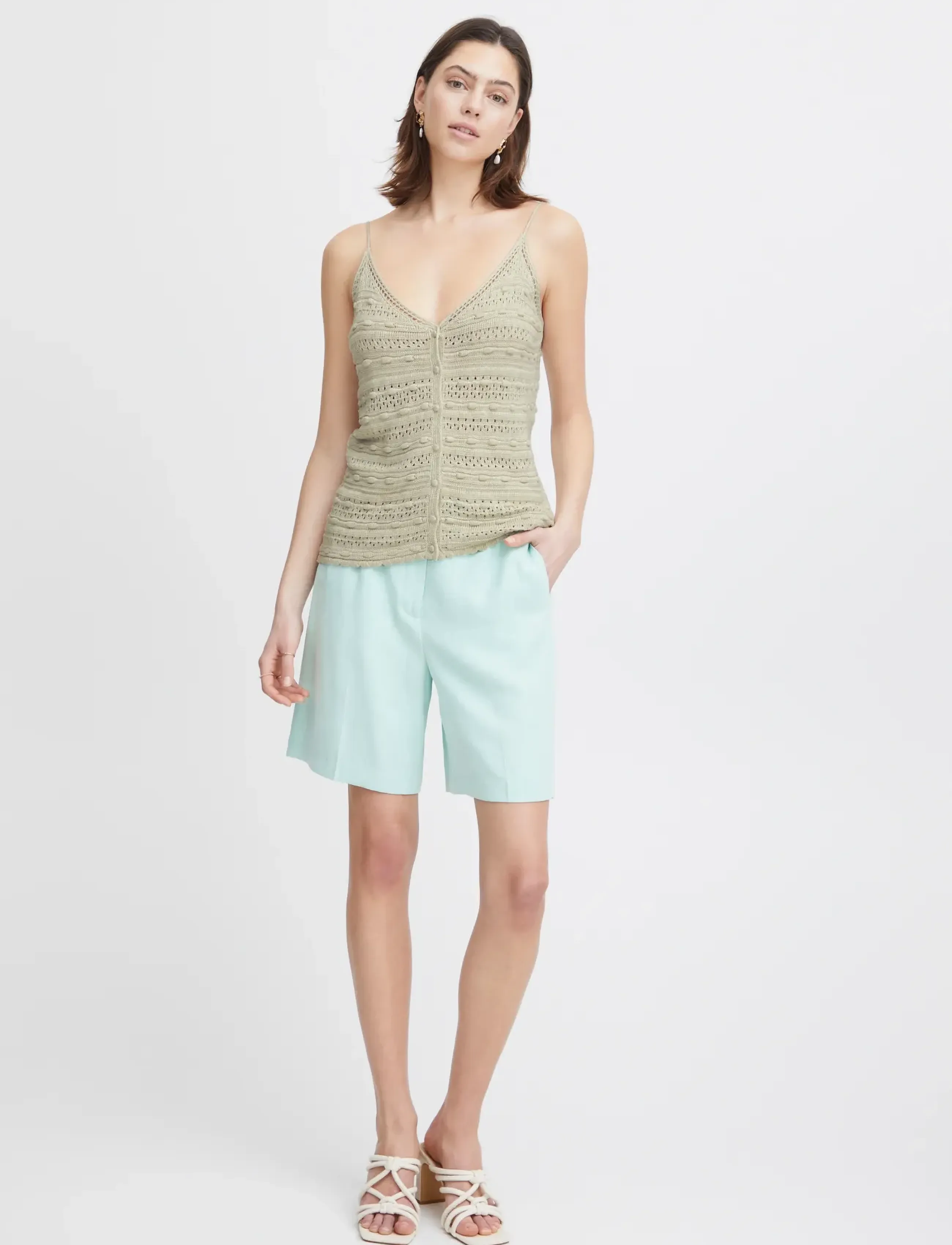 Atelier Rêve - IRESTEL TO - Ärmellose tops - birch melange - 4