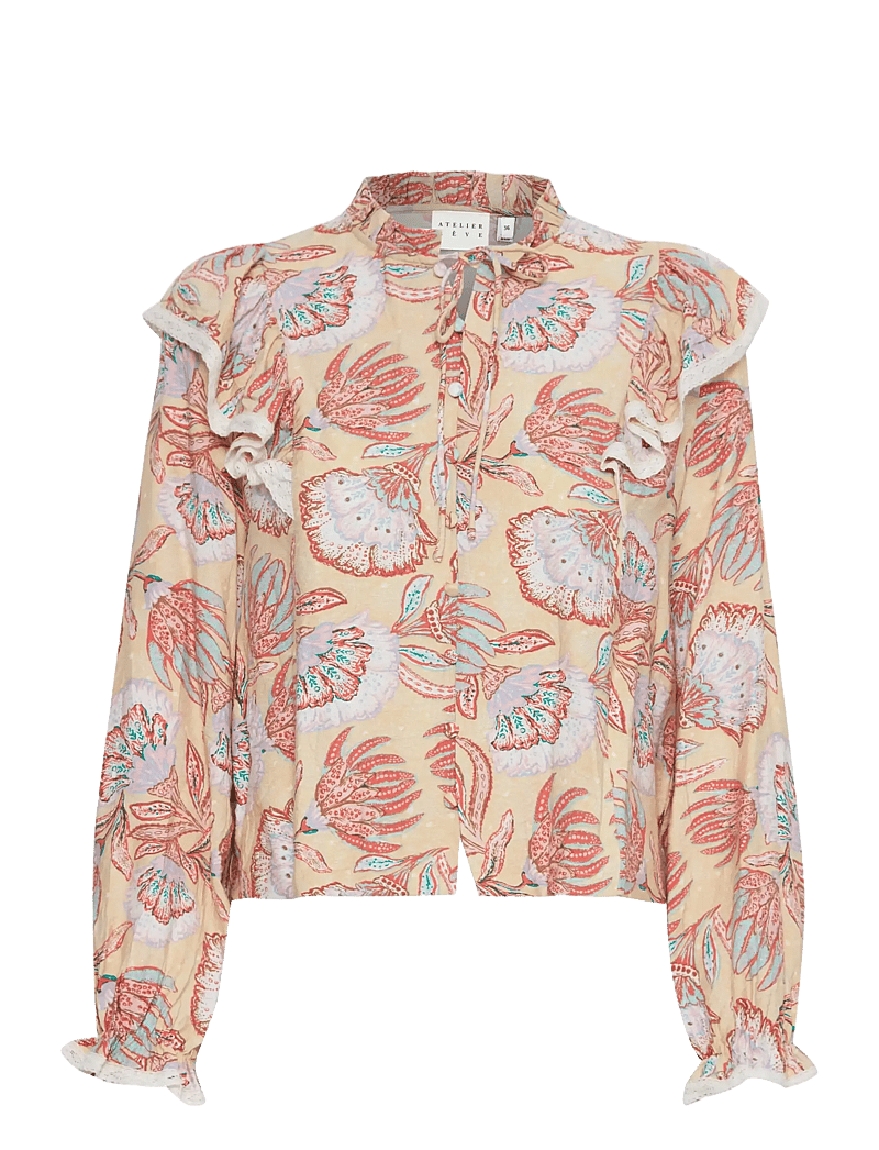 Atelier Rêve - IRLAMORE SH2 - langærmede bluser - big summer flowers ms24 - 1