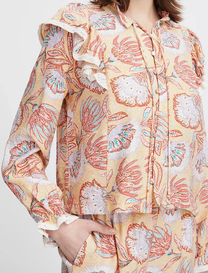 Atelier Rêve - IRLAMORE SH2 - langærmede bluser - big summer flowers ms24 - 3
