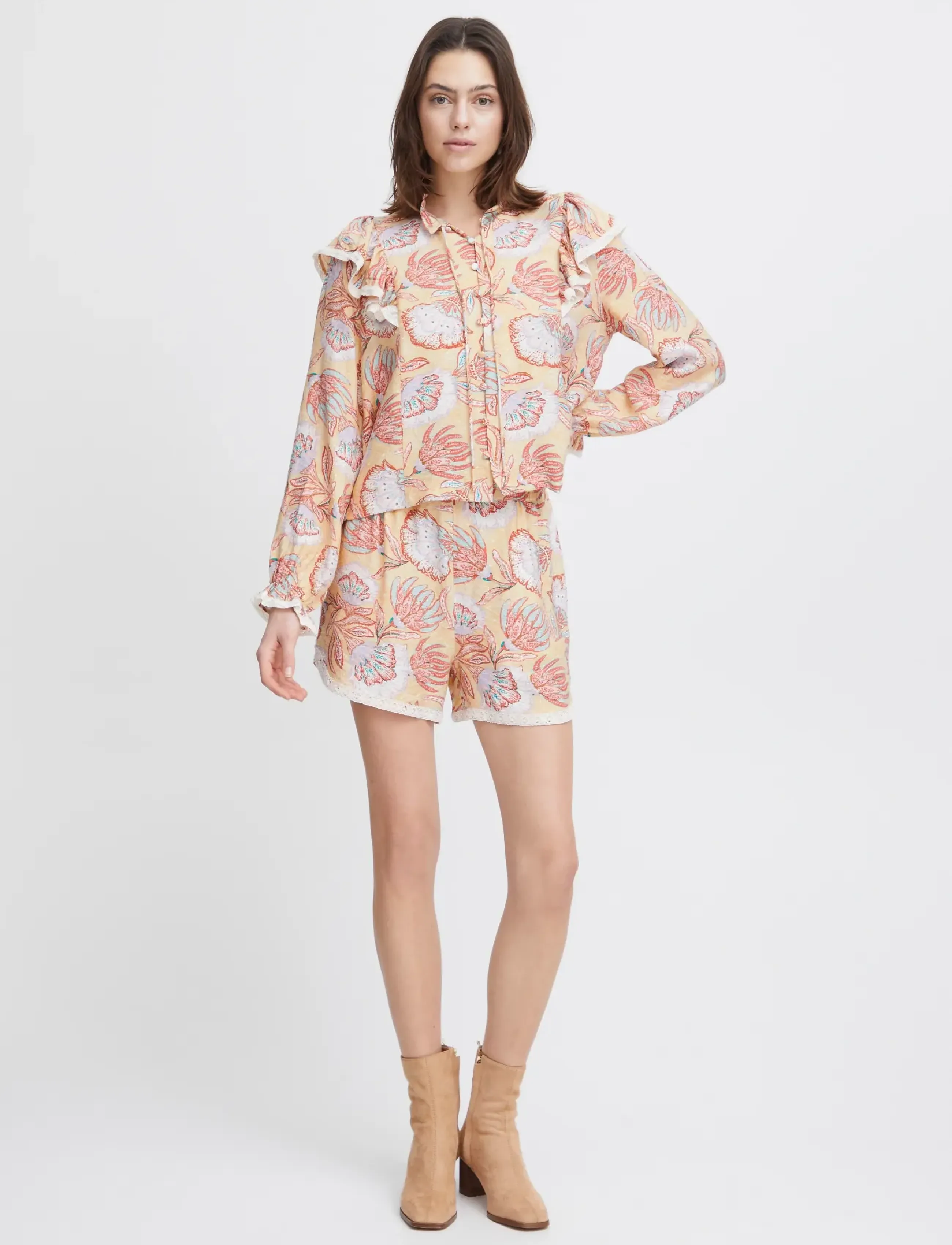 Atelier Rêve - IRLAMORE SH2 - blouses met lange mouwen - big summer flowers ms24 - 4