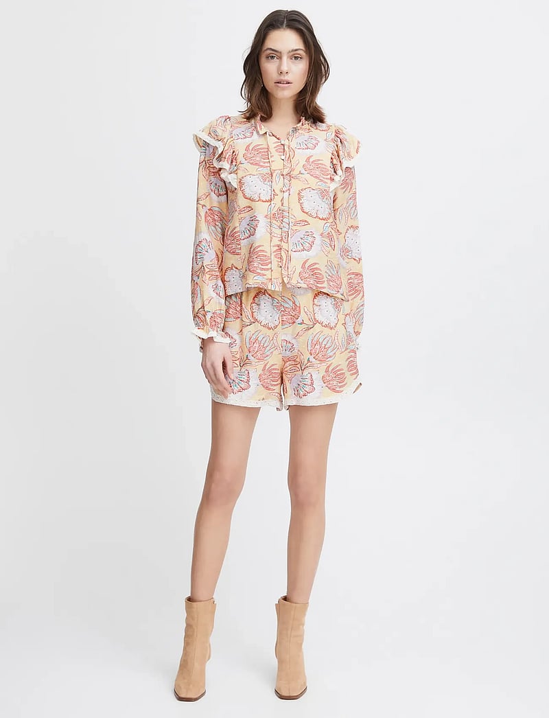Atelier Rêve - IRLAMORE SHO - casual shorts - big summer flowers ms24 - 0
