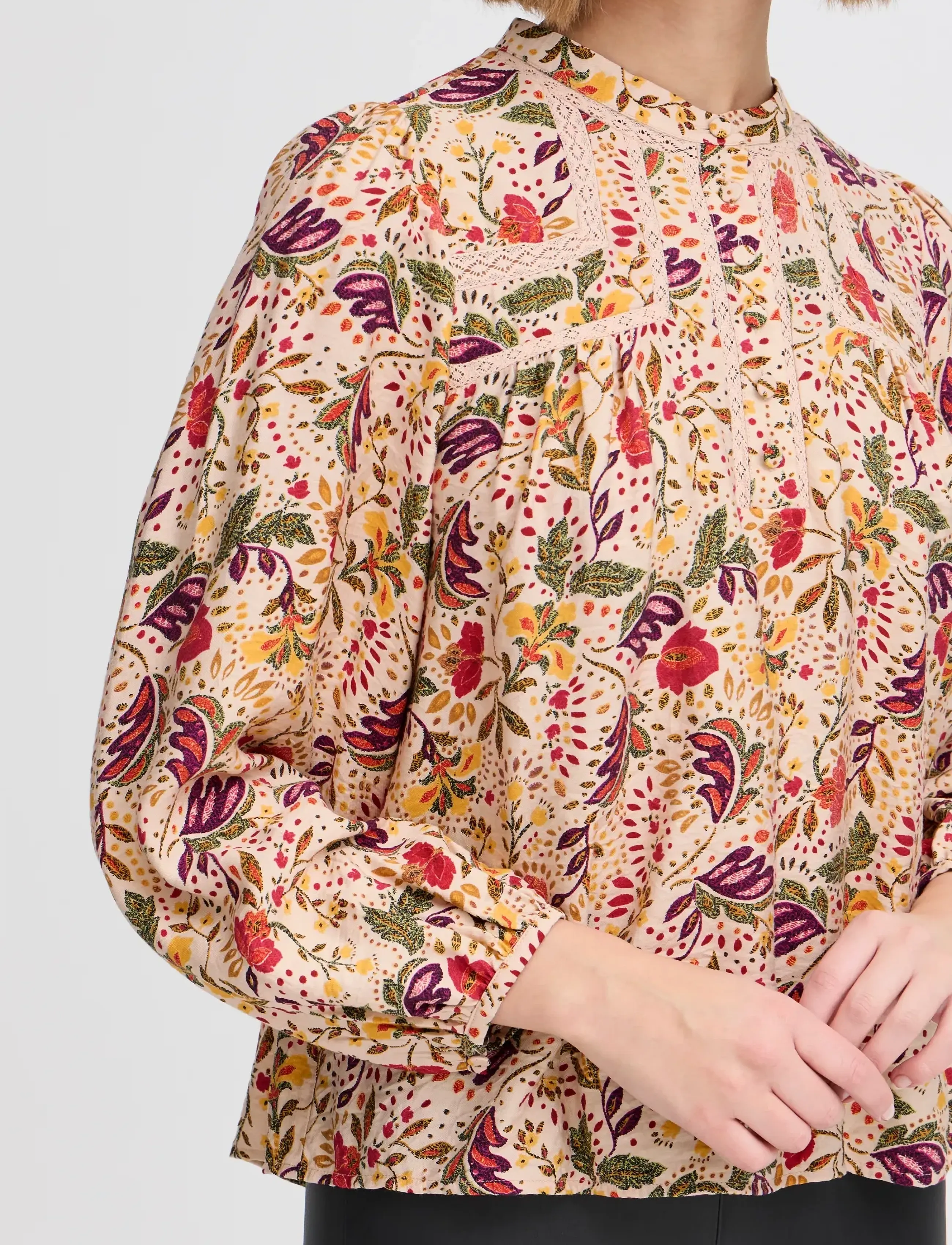 Atelier Rêve - IRNOLA SH - langærmede bluser - smoke gray - 3