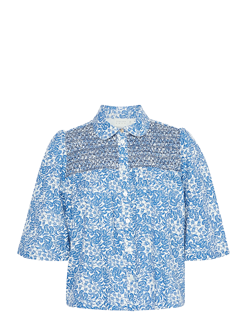 Atelier Rêve - IRNOIE SH - kortærmede skjorter - blue iolite - 1