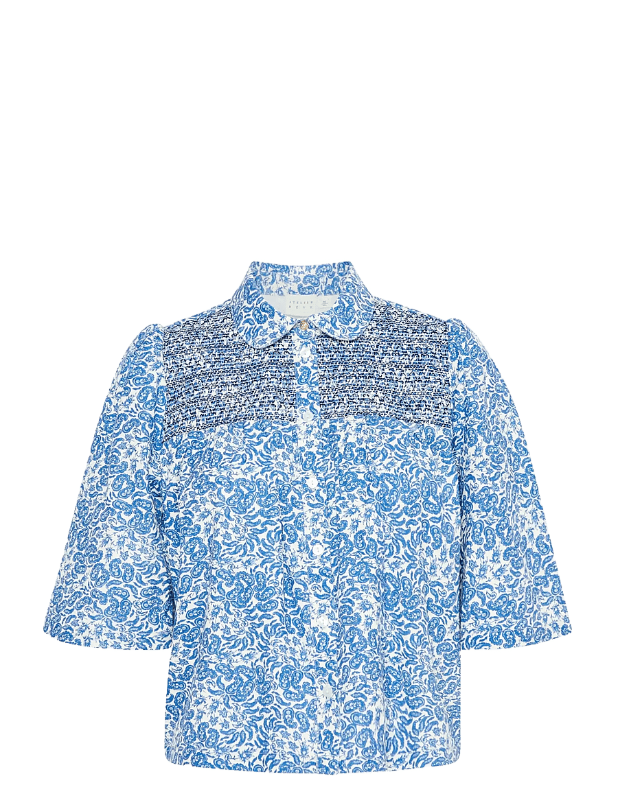 Atelier Rêve - IRNOIE SH - kurzärmlige hemden - blue iolite - 1