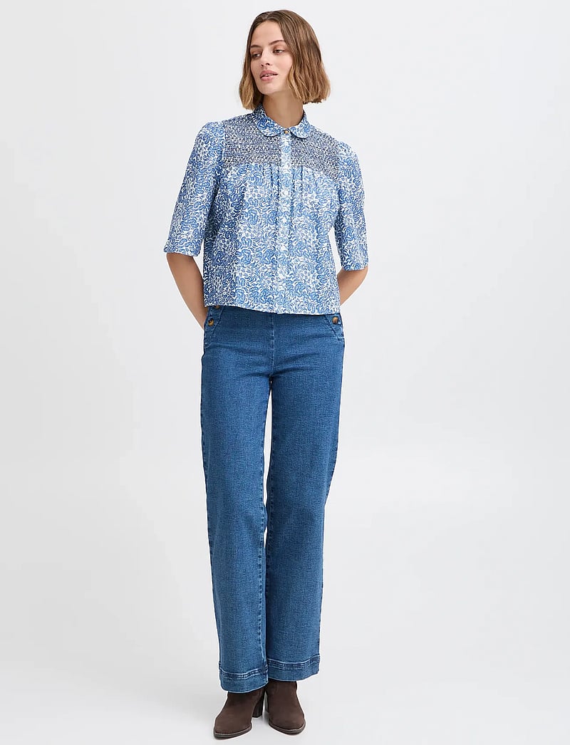 Atelier Rêve - IRNOIE SH - kortærmede skjorter - blue iolite - 4