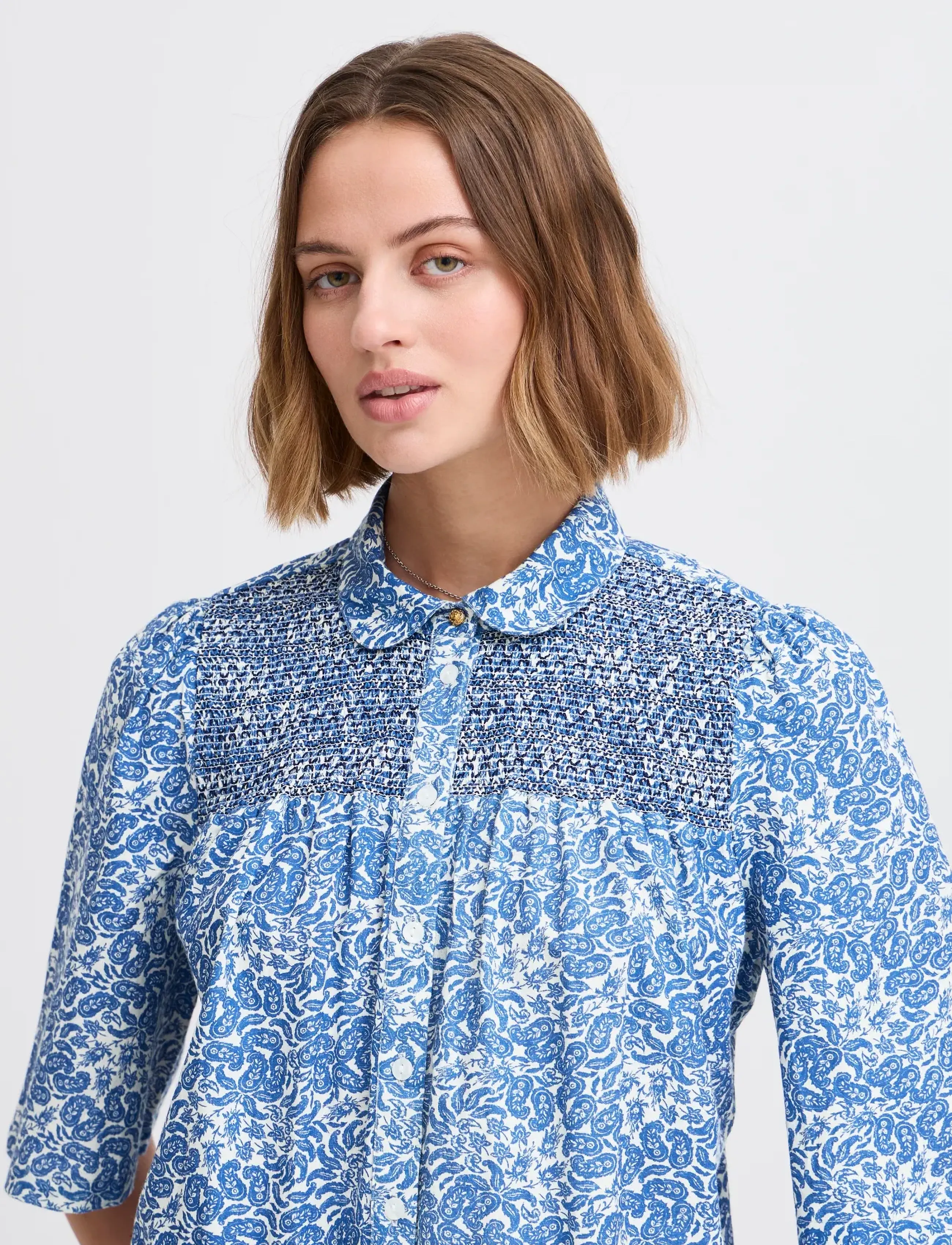 Atelier Rêve - IRNOIE SH - kurzärmlige hemden - blue iolite - 5