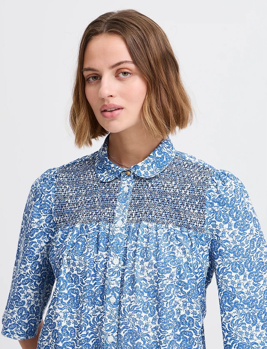 Atelier Rêve - IRNOIE SH - kurzärmlige hemden - blue iolite - 5